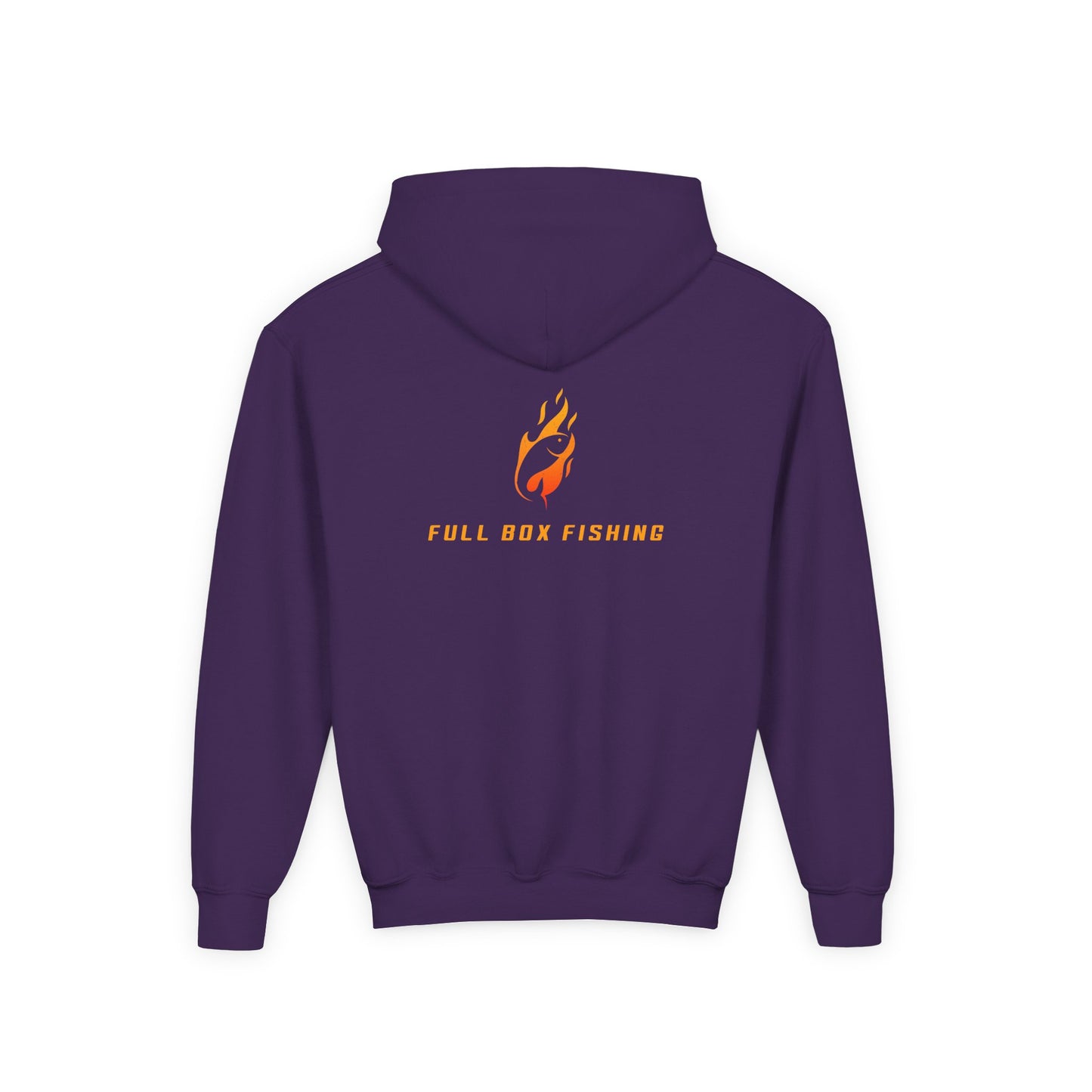 Youth Hooded Sweatshirt - Full Box Fishing Designs