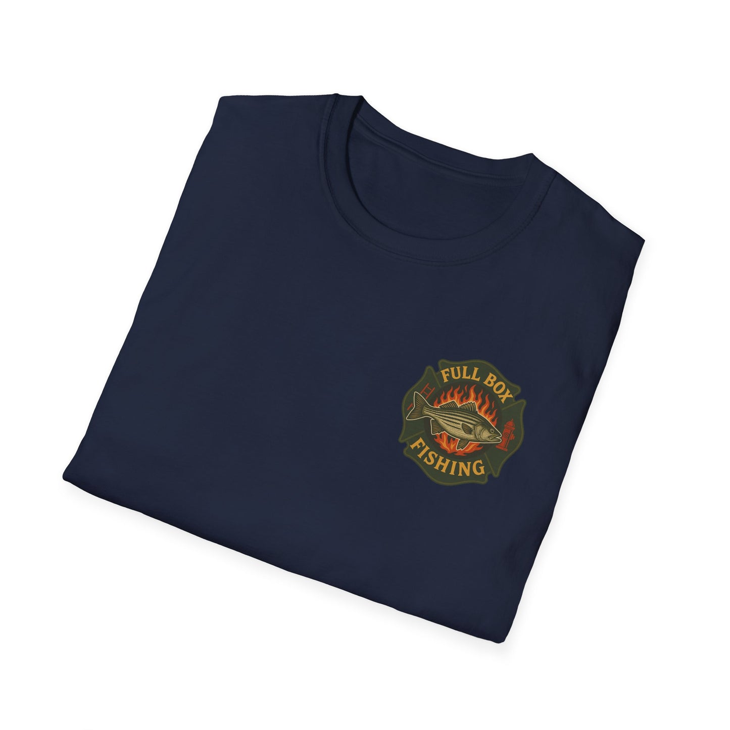 Striper Maltese Cross Tee - Full Box Fishing Designs
