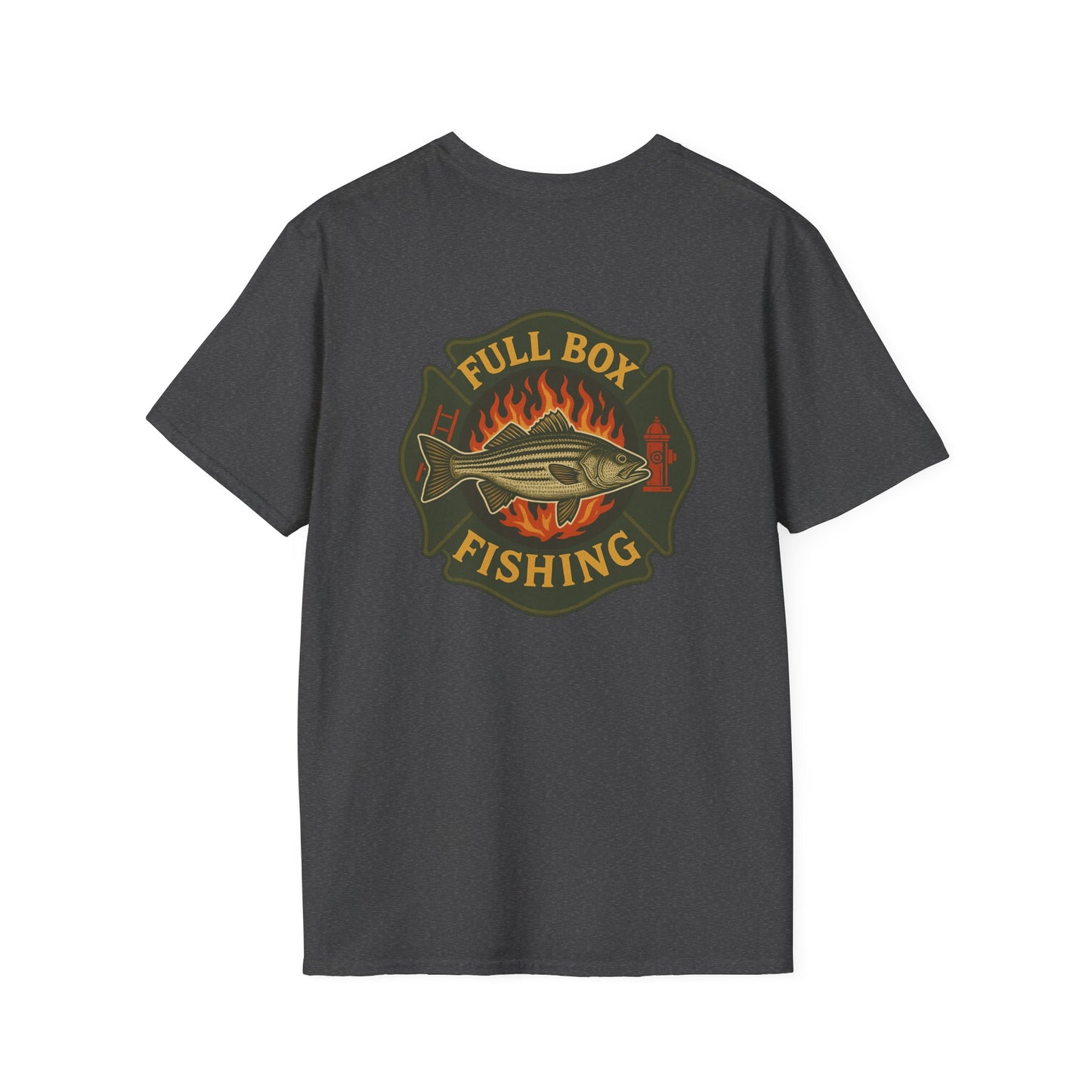 Striper Maltese Cross Tee - Full Box Fishing Designs