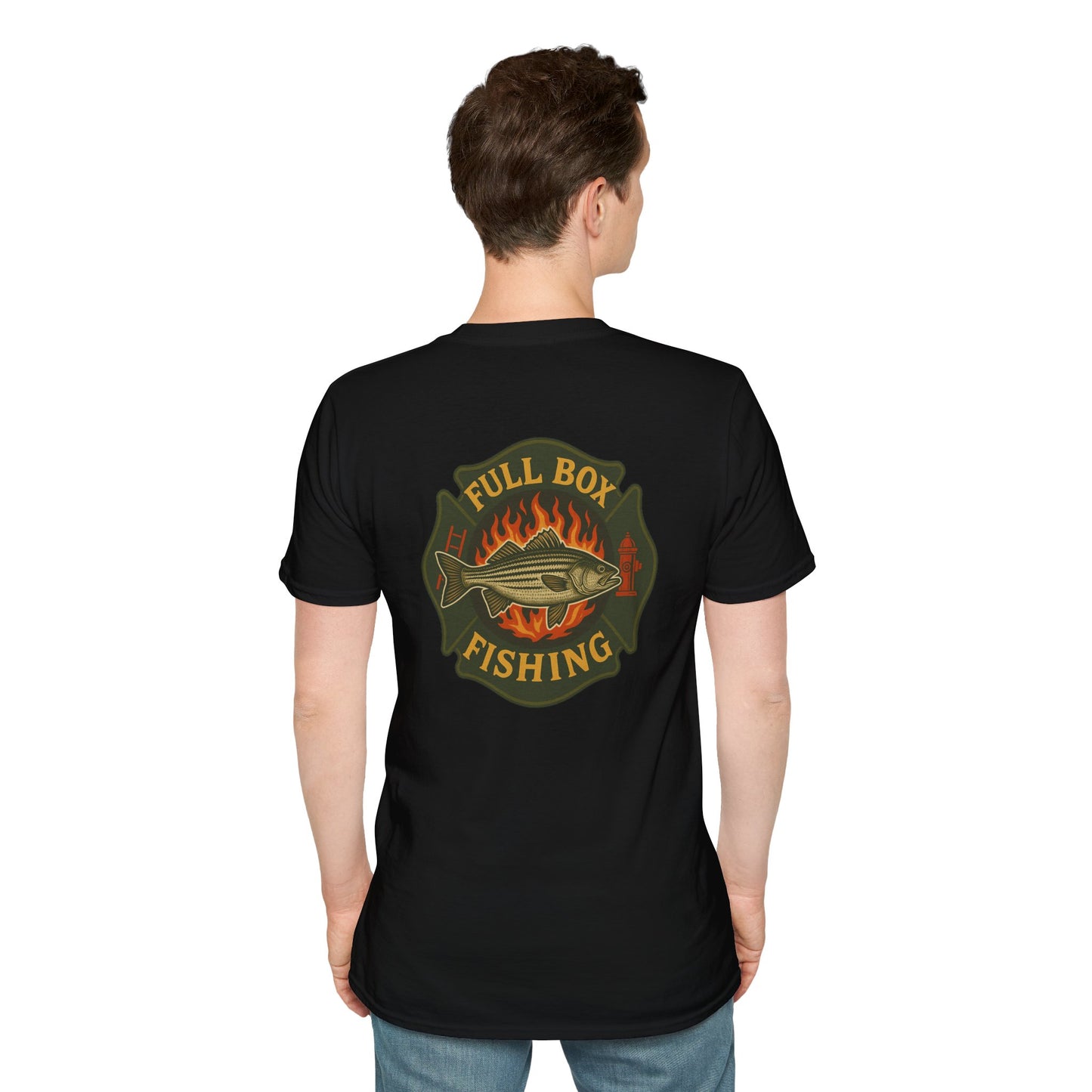 Striper Maltese Cross Tee - Full Box Fishing Designs