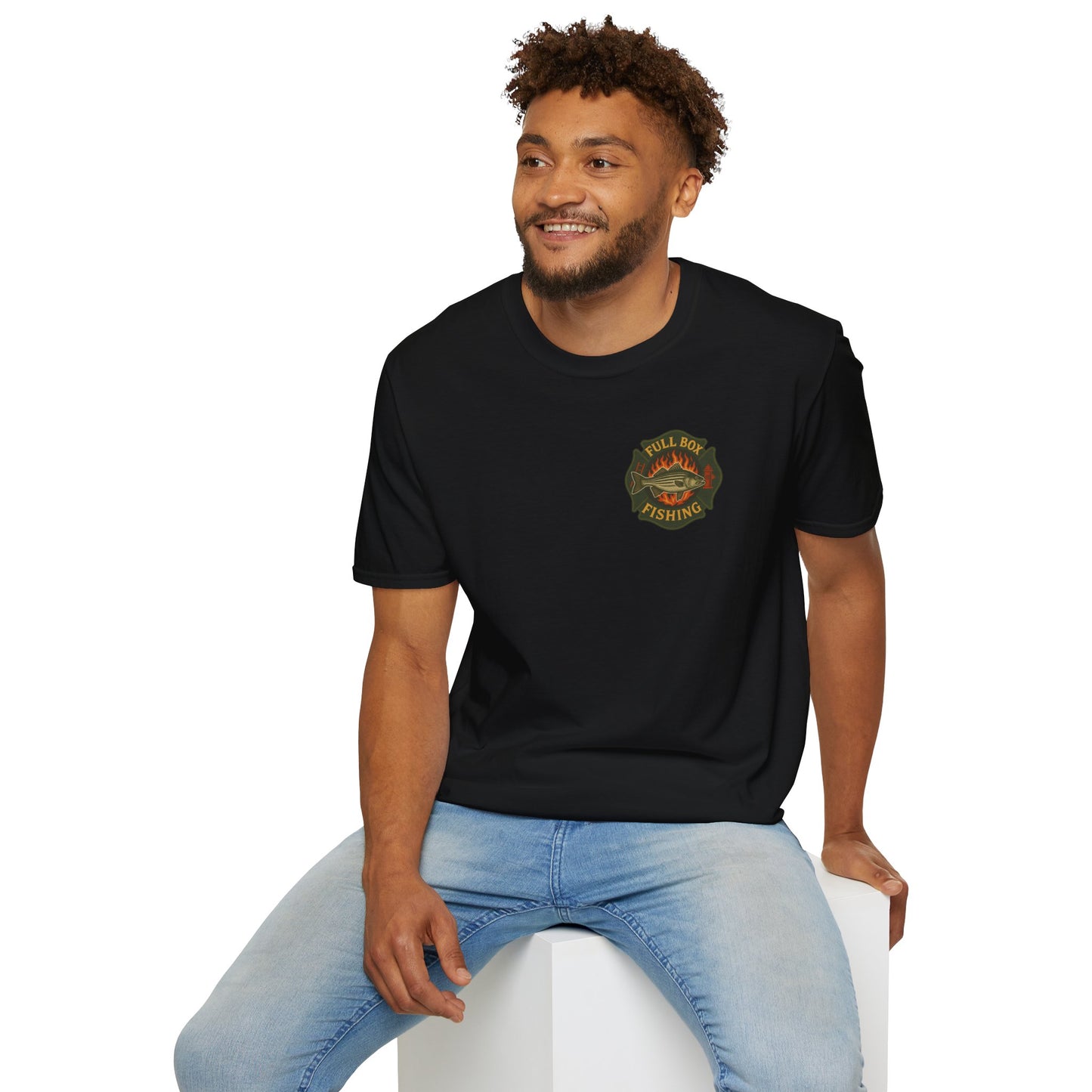Striper Maltese Cross Tee - Full Box Fishing Designs