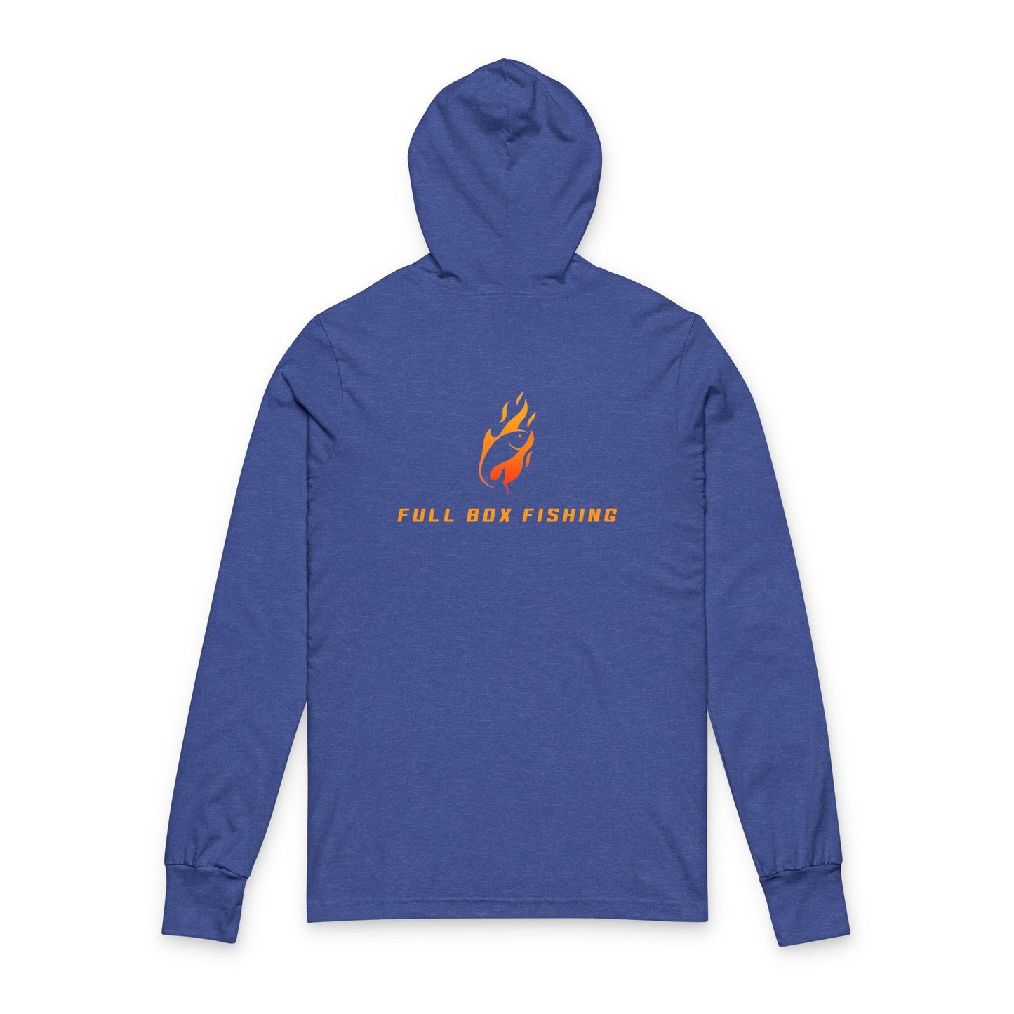Hooded Long Sleeve Tee - Full Box Fishing Designs