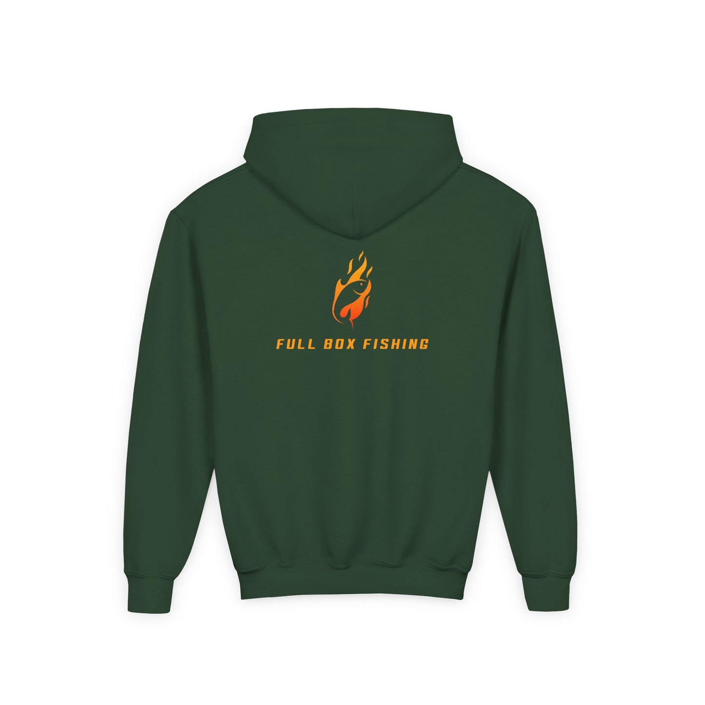 Youth Hooded Sweatshirt - Full Box Fishing Designs