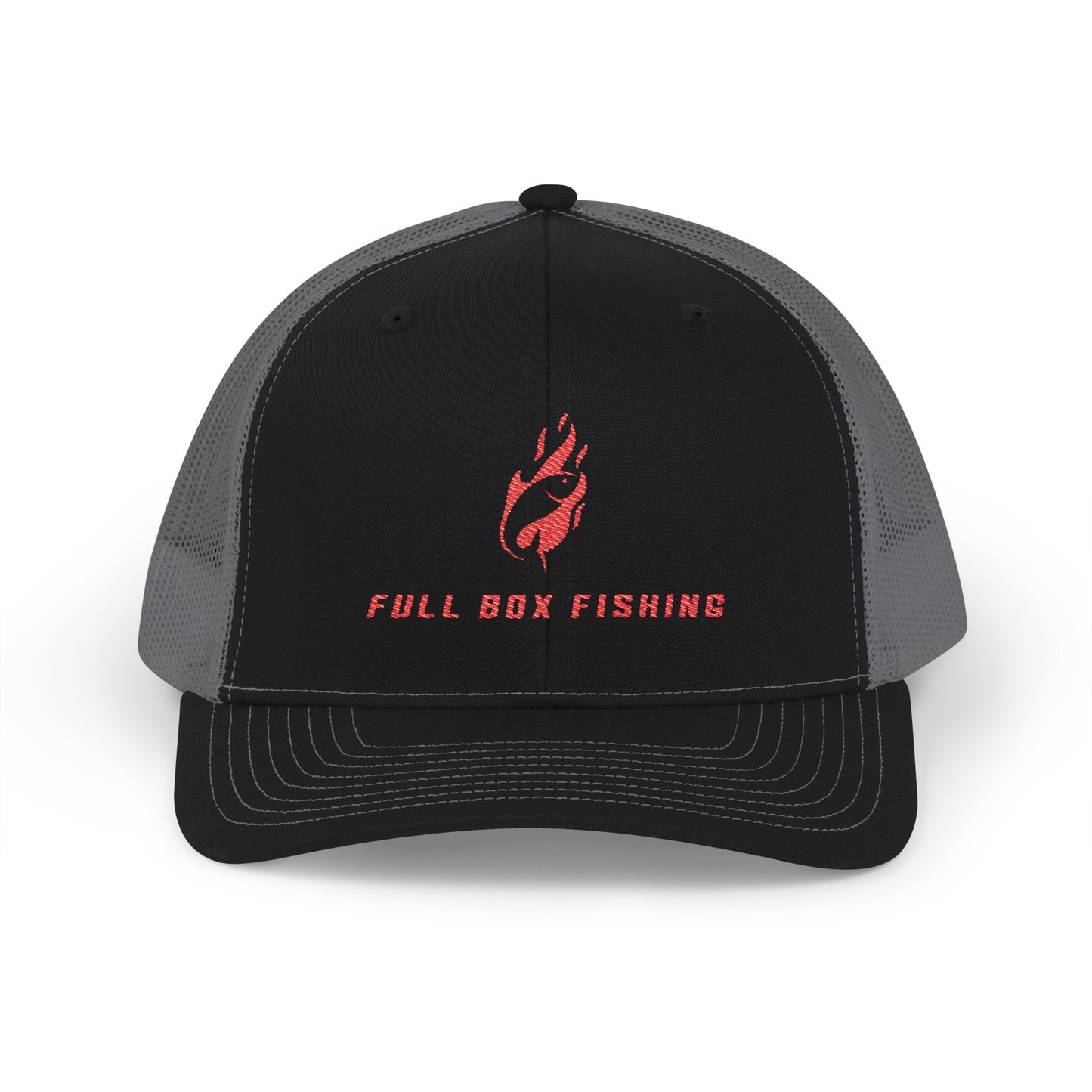 Richardson 112 Embroidered Snapback Trucker Cap - Full Box Fishing Designs