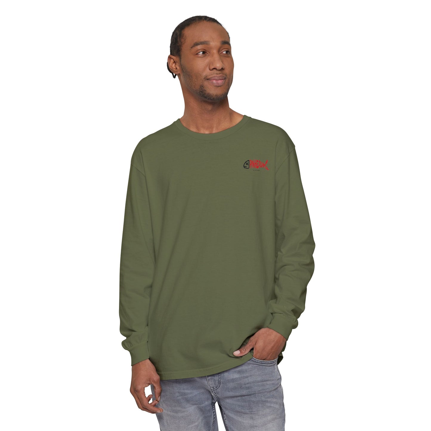 Long Sleeve Tee - Pinhead Full Box Fishing Designs