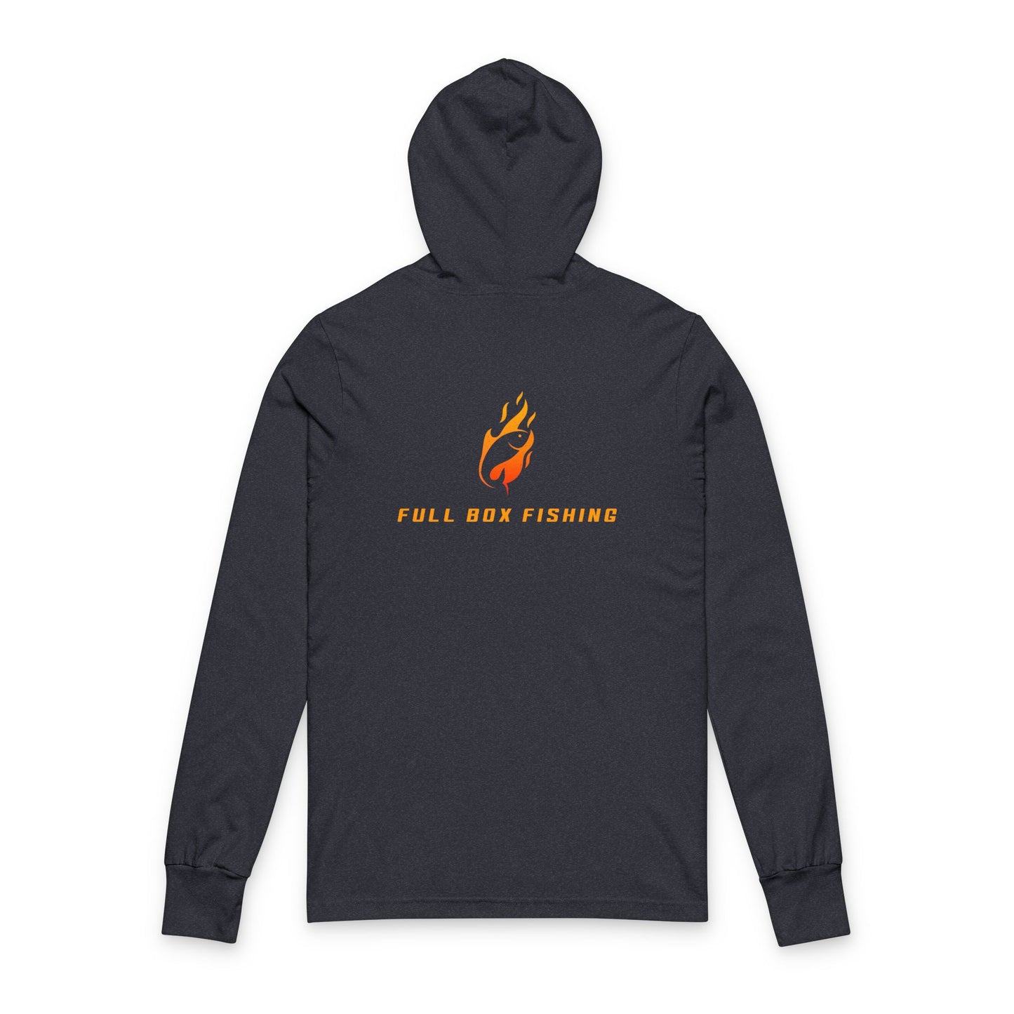 Hooded Long Sleeve Tee - Full Box Fishing Designs