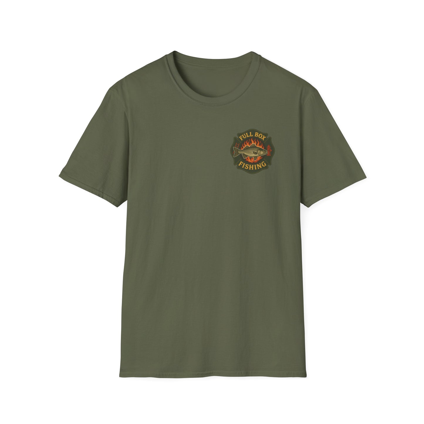 Striper Maltese Cross Tee - Full Box Fishing Designs