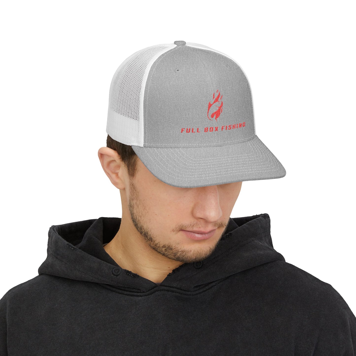 Richardson 112 Embroidered Snapback Trucker Cap - Full Box Fishing Designs
