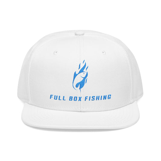 Embroidered Snapback Cap - Full Box Fishing Designs