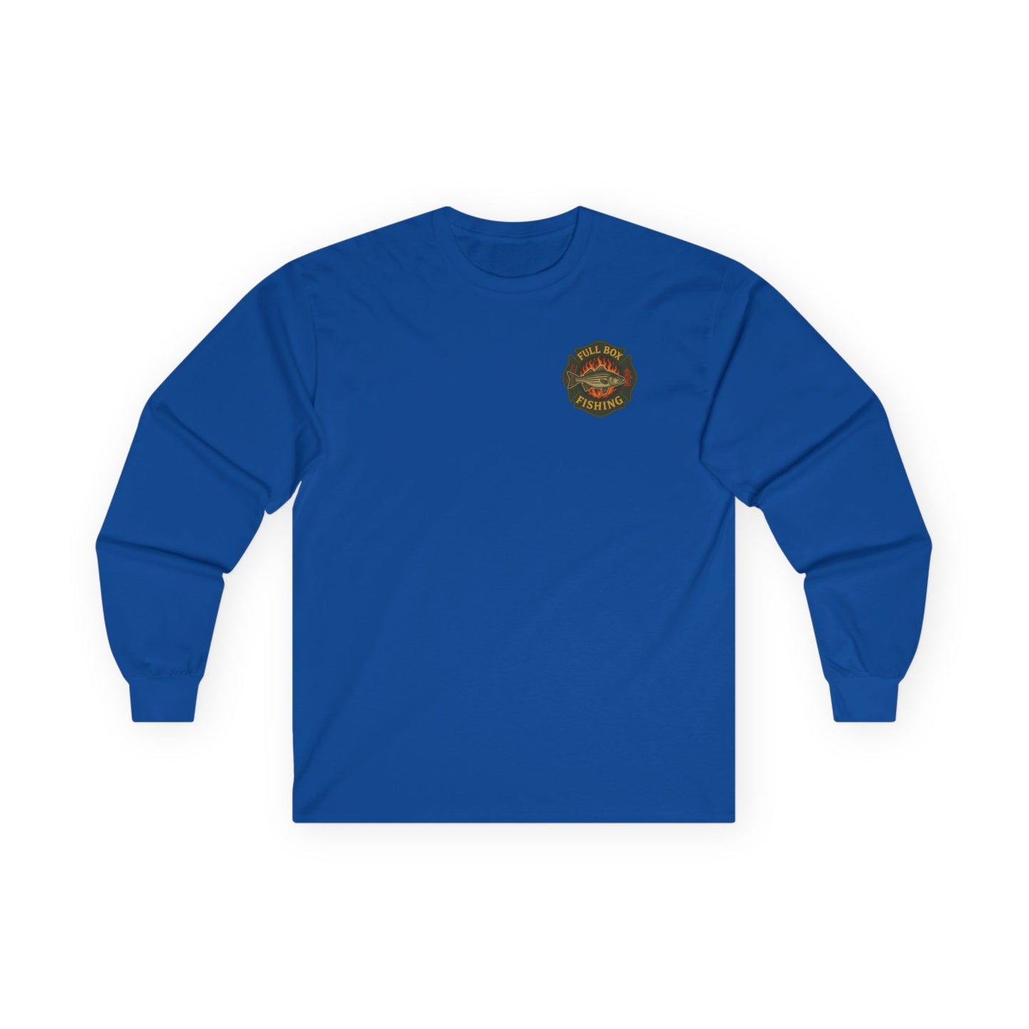 Striper Maltese Cross Long Sleeve Tee - Full Box Fishing Designs