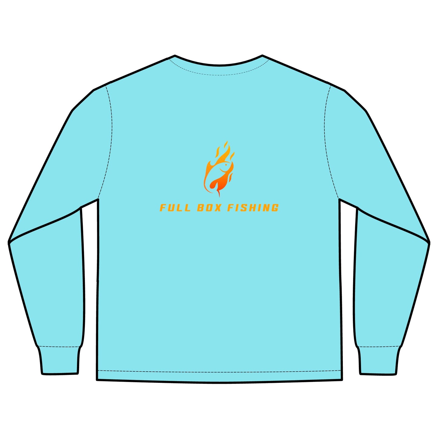 Long Sleeve Pocket T-Shirt - Full Box Fishing Designs