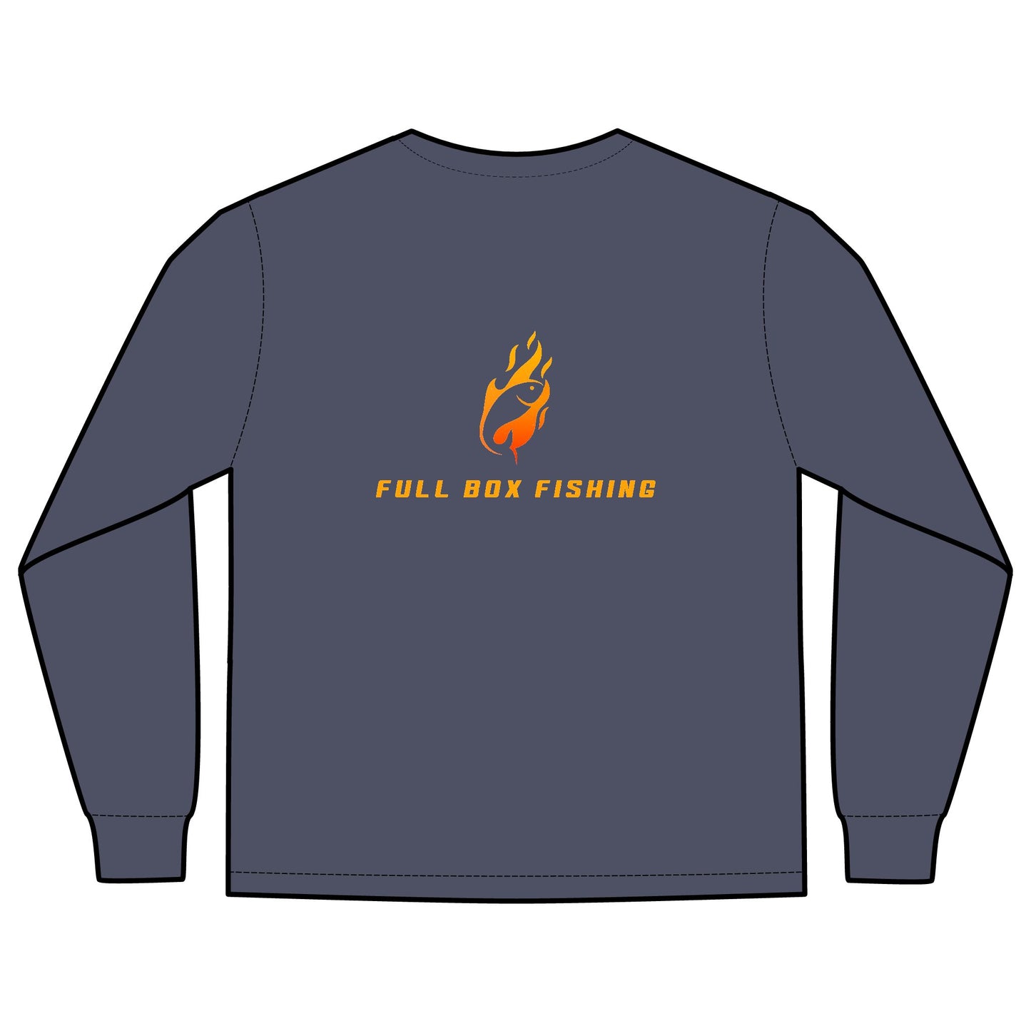 Long Sleeve Pocket T-Shirt - Full Box Fishing Designs