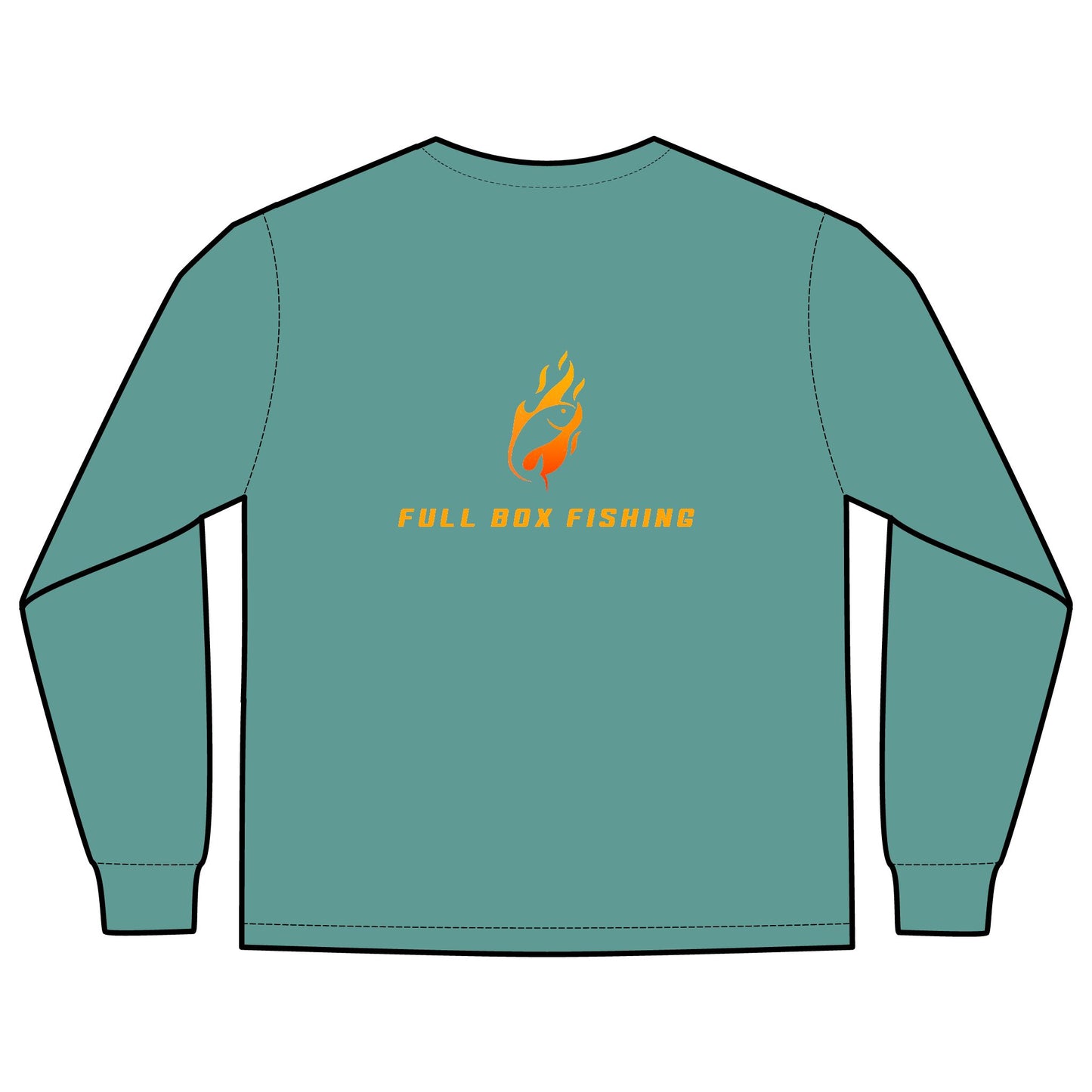 Long Sleeve Pocket T-Shirt - Full Box Fishing Designs
