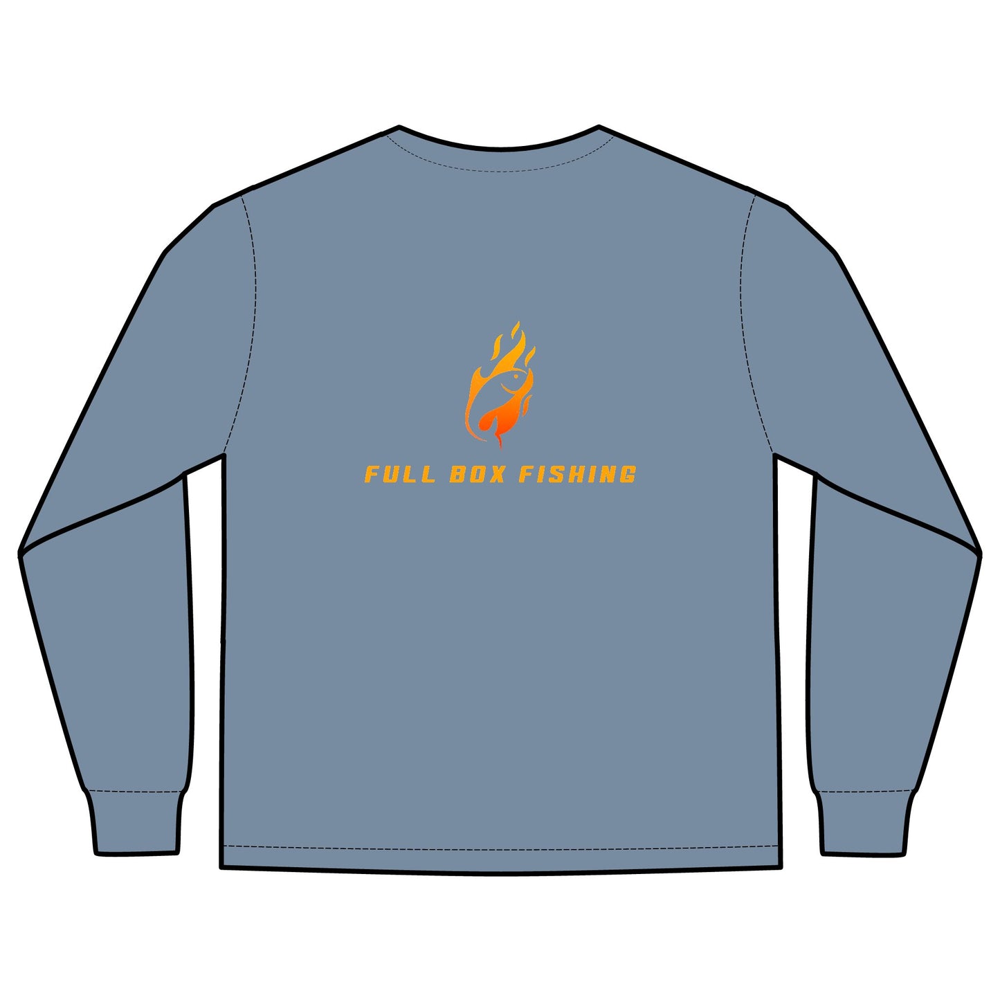 Long Sleeve Pocket T-Shirt - Full Box Fishing Designs