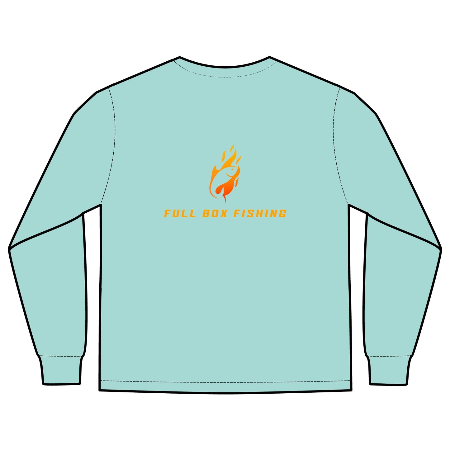 Long Sleeve Pocket T-Shirt - Full Box Fishing Designs