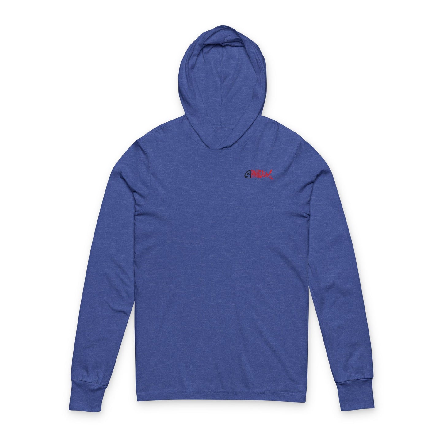 Hooded Long Sleeve Tee - Pinhead Full Box Fishing Designs