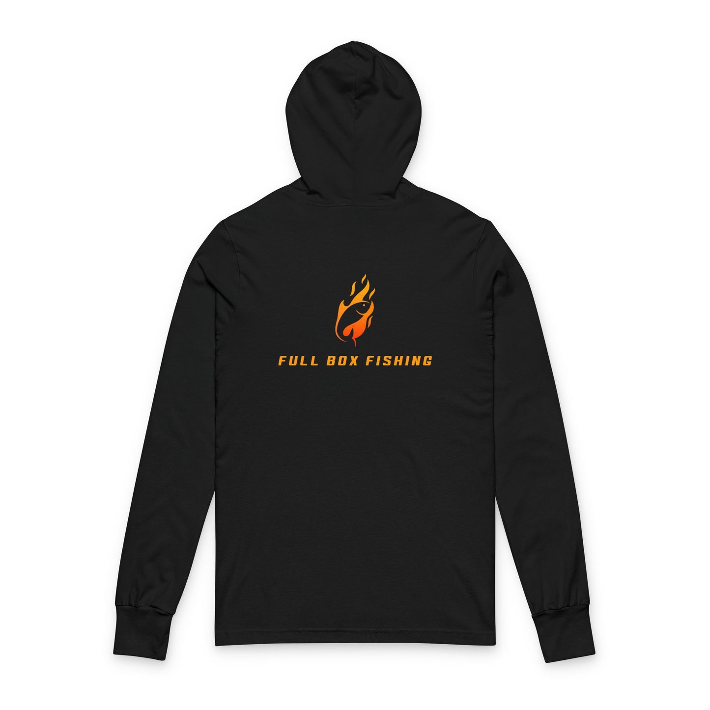 Hooded Long Sleeve Tee - Full Box Fishing Designs