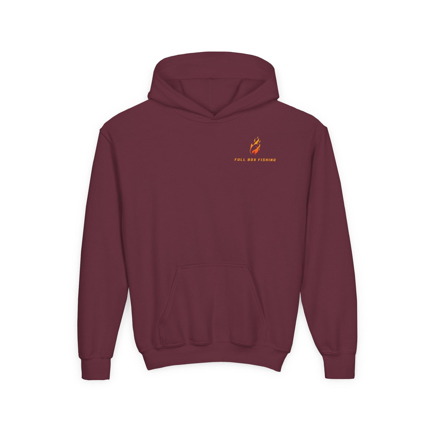 Youth Hooded Sweatshirt - Full Box Fishing Designs