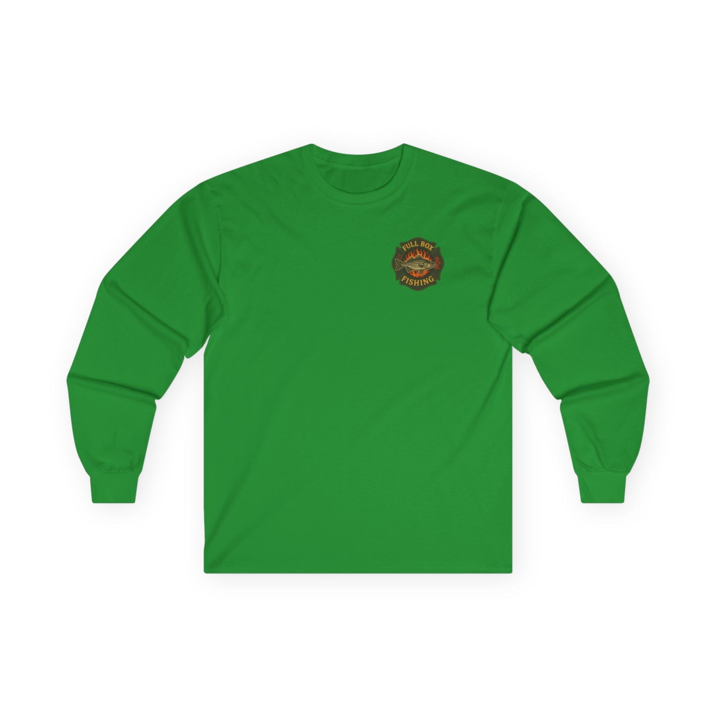 Striper Maltese Cross Long Sleeve Tee - Full Box Fishing Designs