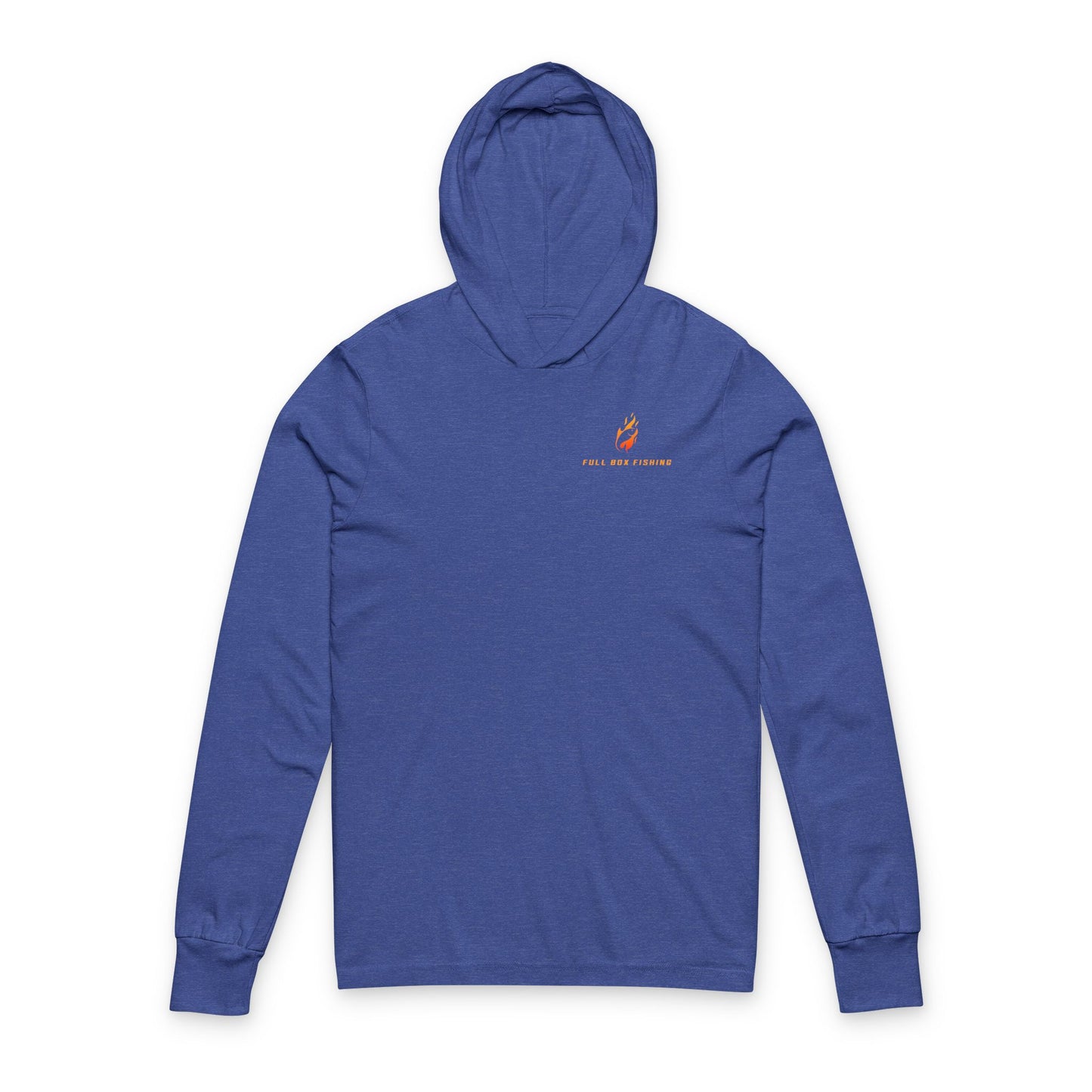 Hooded Long Sleeve Tee - Full Box Fishing Designs