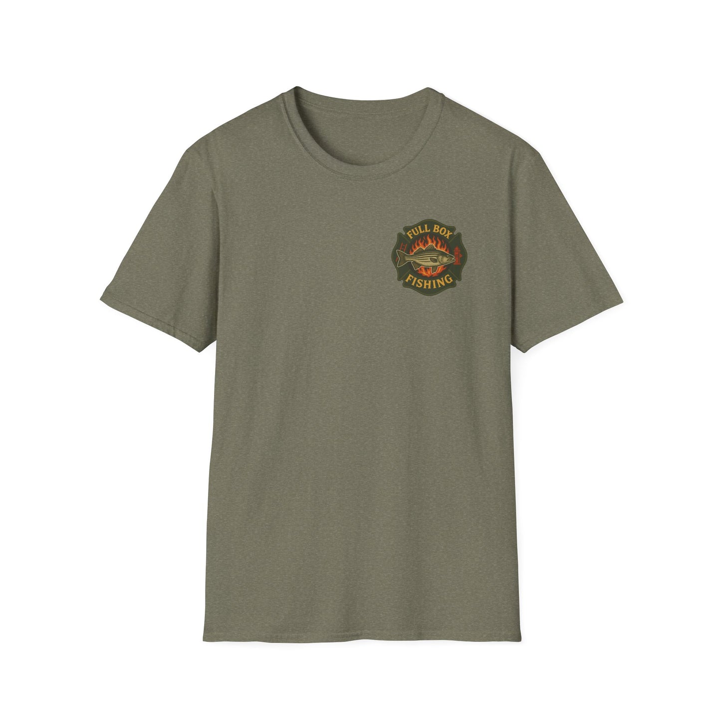 Striper Maltese Cross Tee - Full Box Fishing Designs