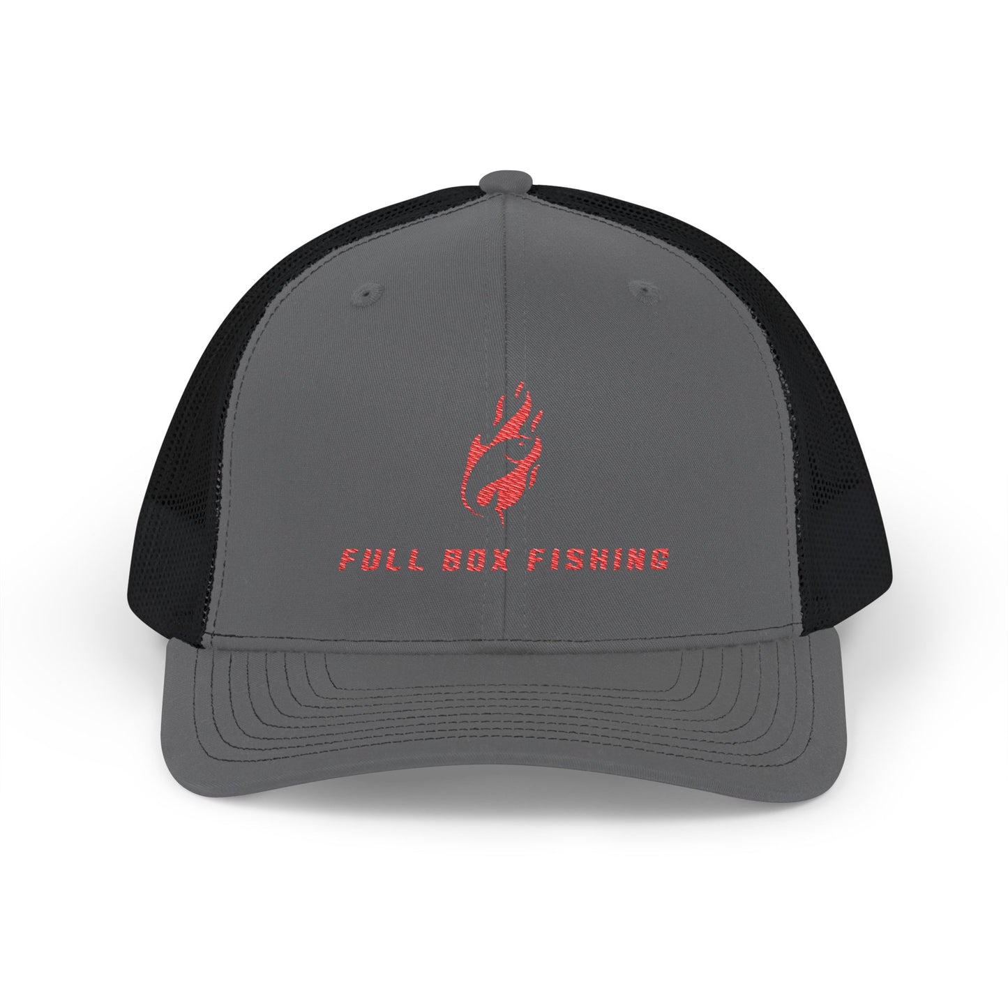 Richardson 112 Embroidered Snapback Trucker Cap - Full Box Fishing Designs