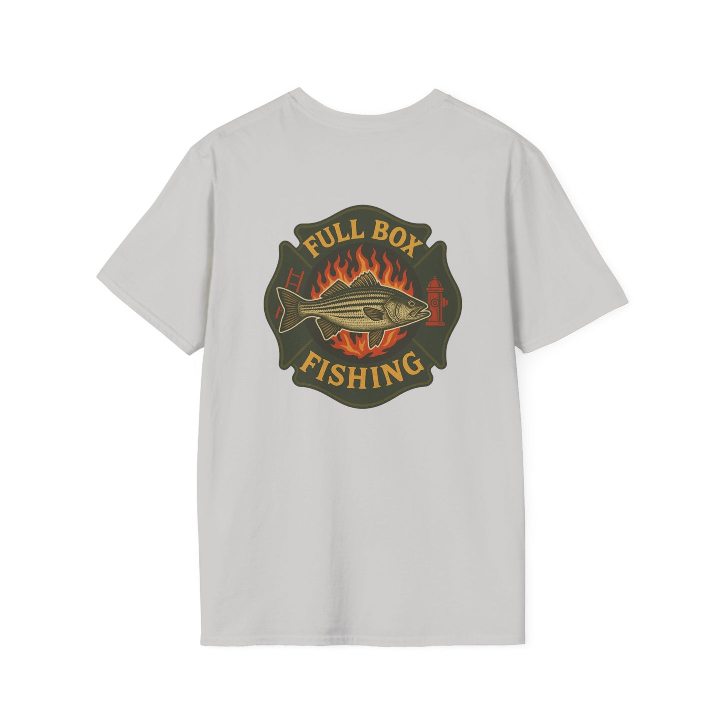 Striper Maltese Cross Tee - Full Box Fishing Designs