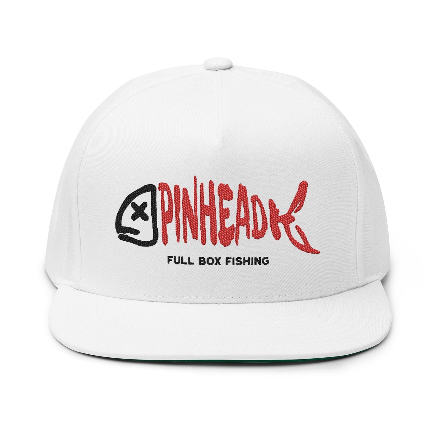Flat Bill Hat - Pinhead Full Box Fishing Designs