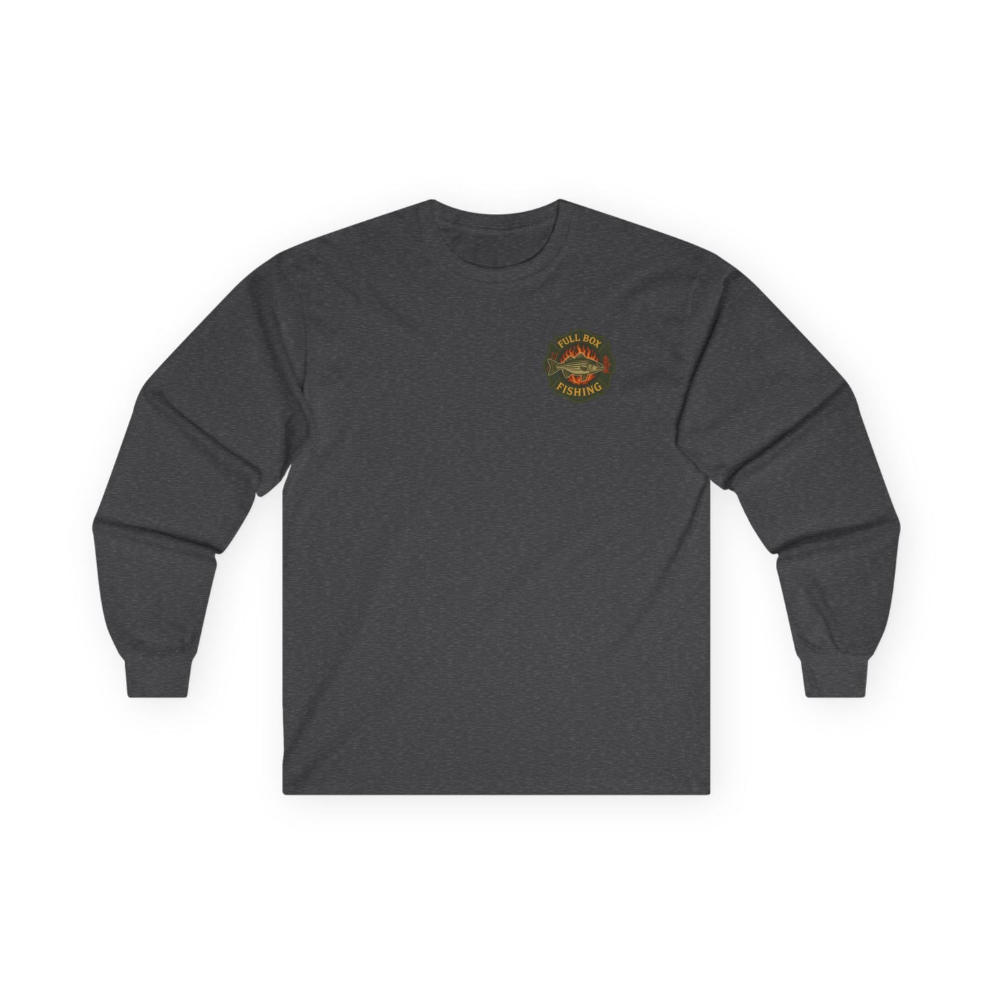 Striper Maltese Cross Long Sleeve Tee - Full Box Fishing Designs