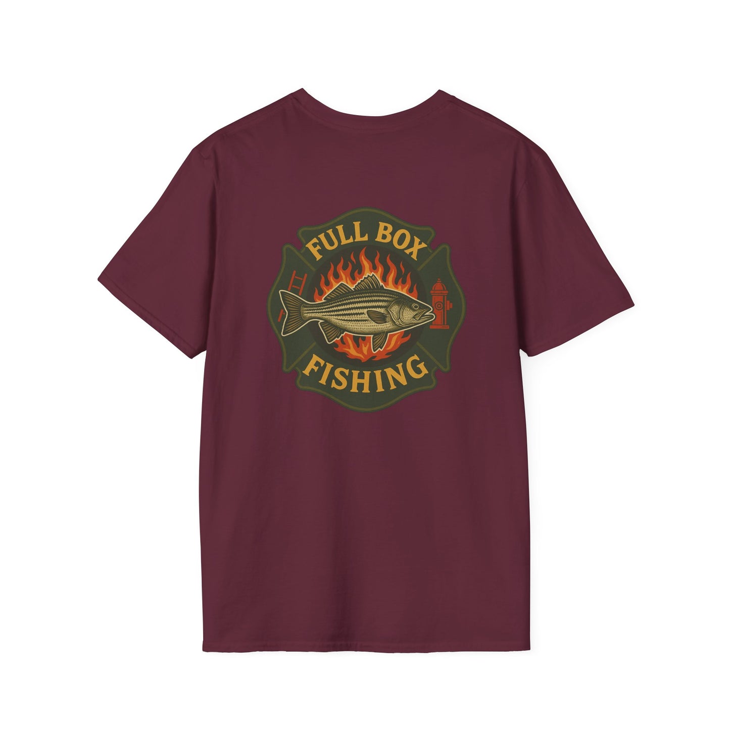 Striper Maltese Cross Tee - Full Box Fishing Designs