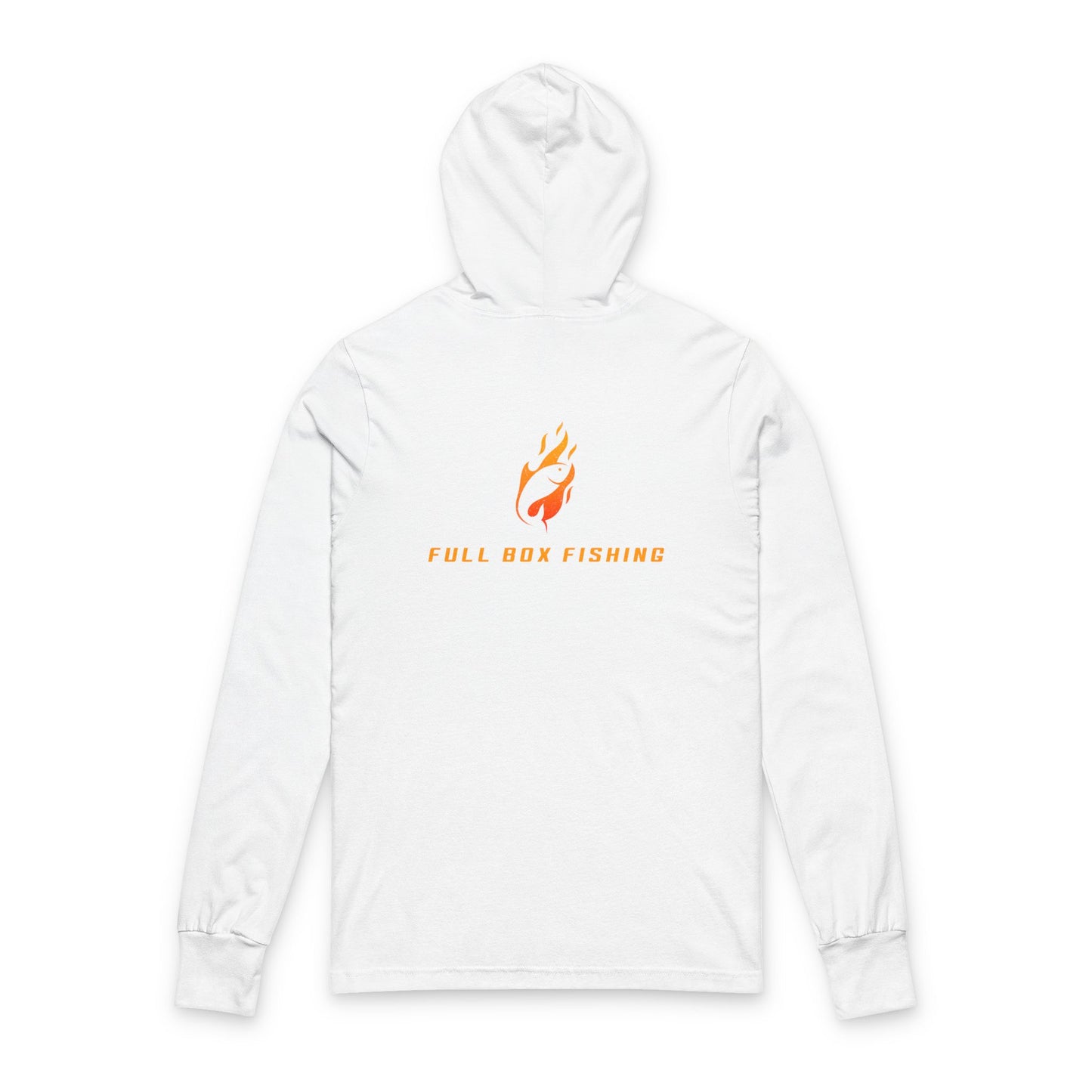 Hooded Long Sleeve Tee - Full Box Fishing Designs