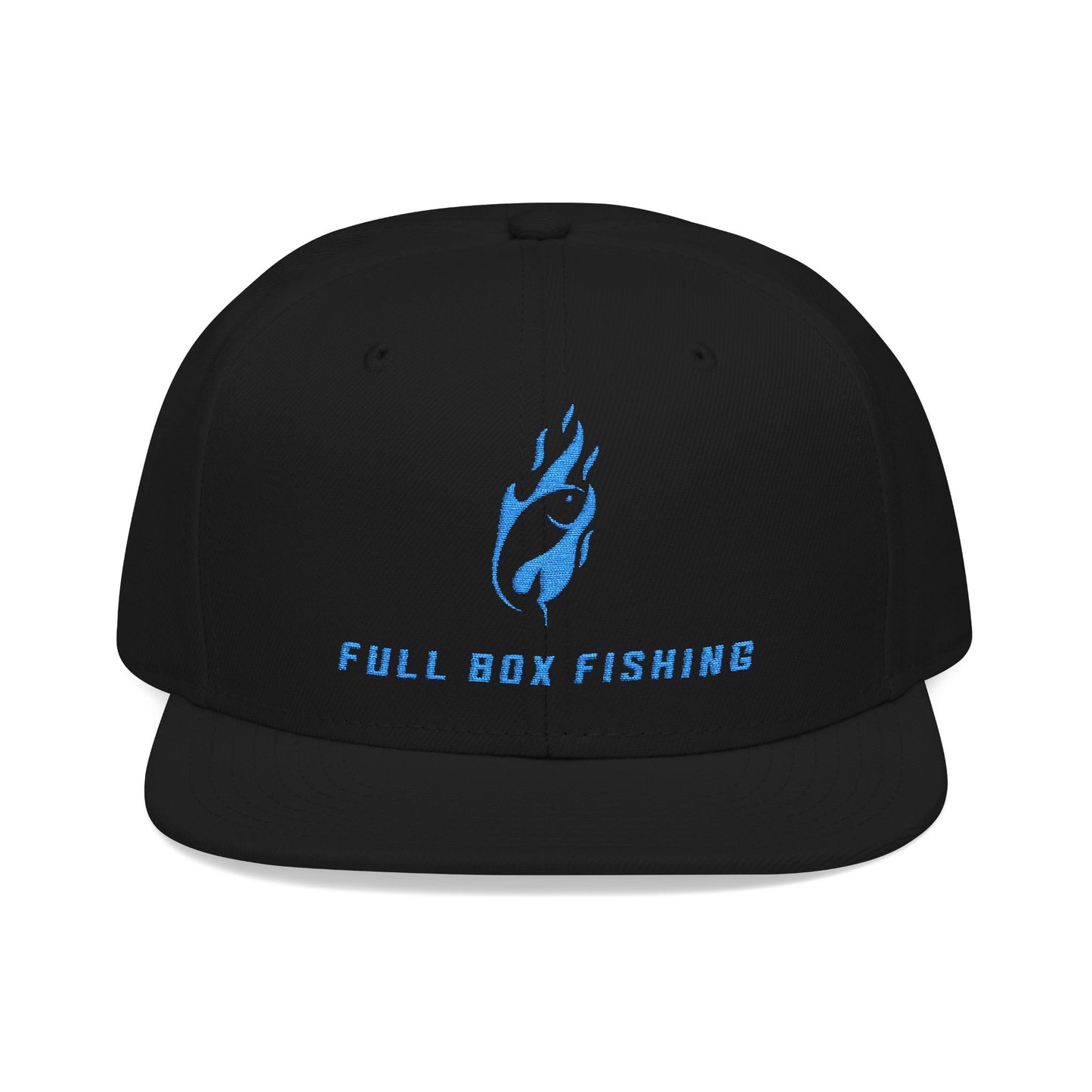 Embroidered Snapback Cap - Full Box Fishing Designs