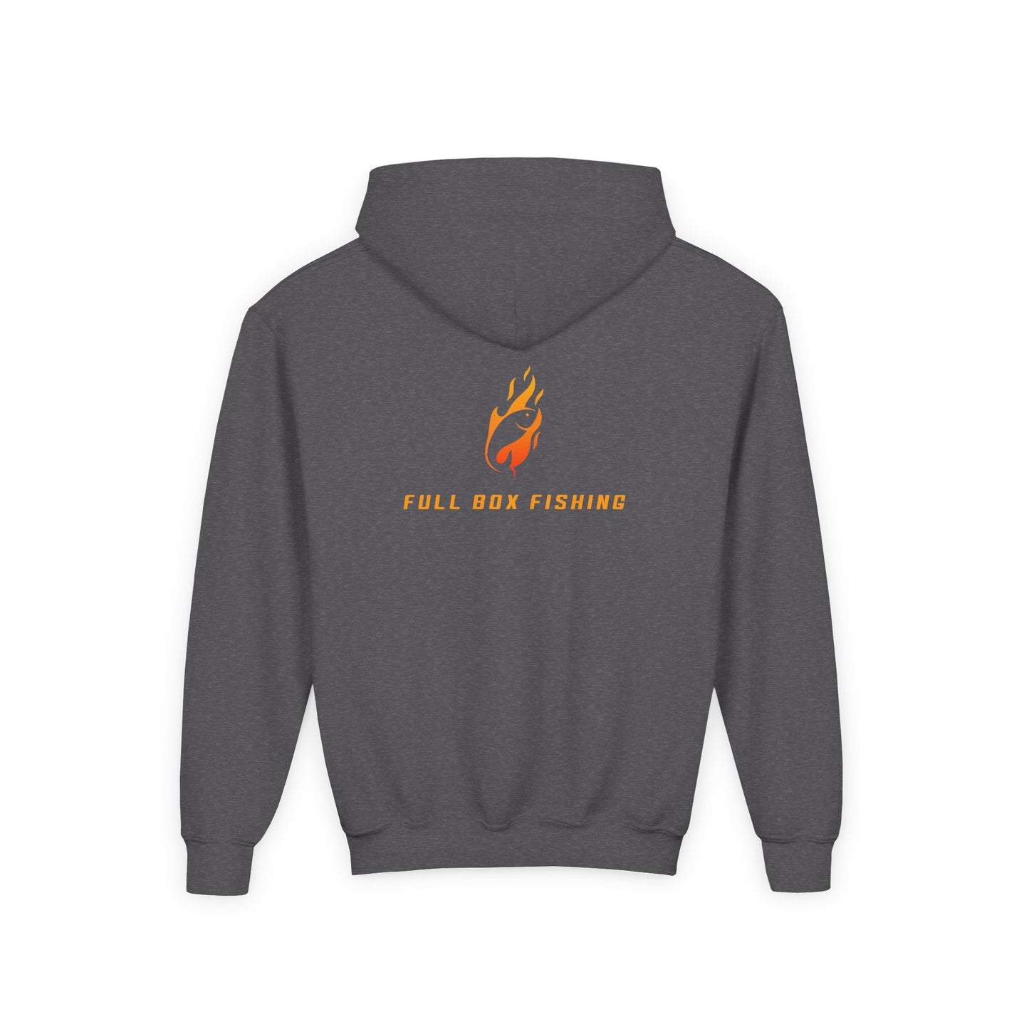 Youth Hooded Sweatshirt - Full Box Fishing Designs