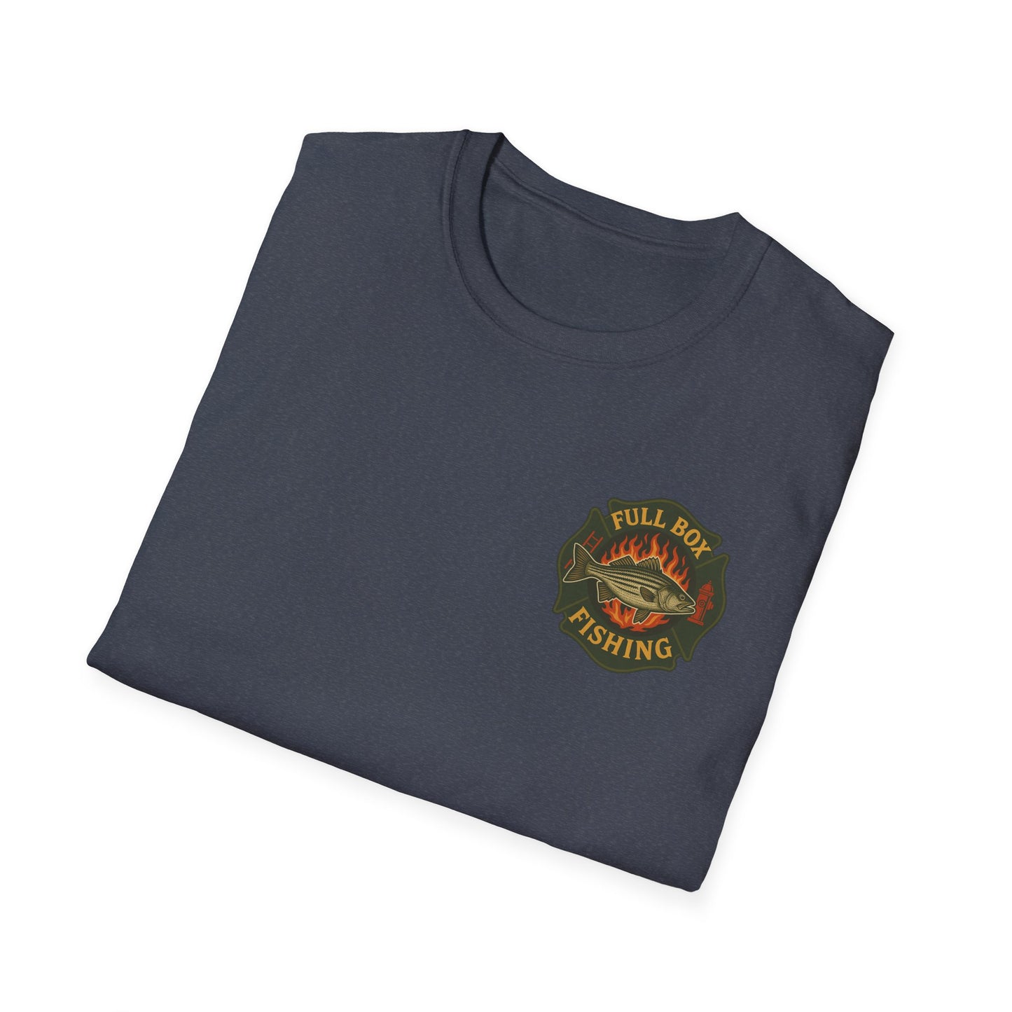Striper Maltese Cross Tee - Full Box Fishing Designs