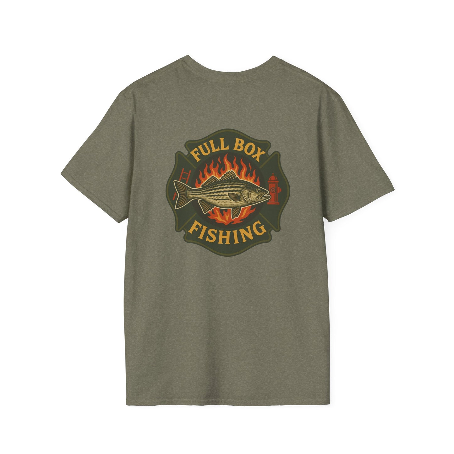 Striper Maltese Cross Tee - Full Box Fishing Designs