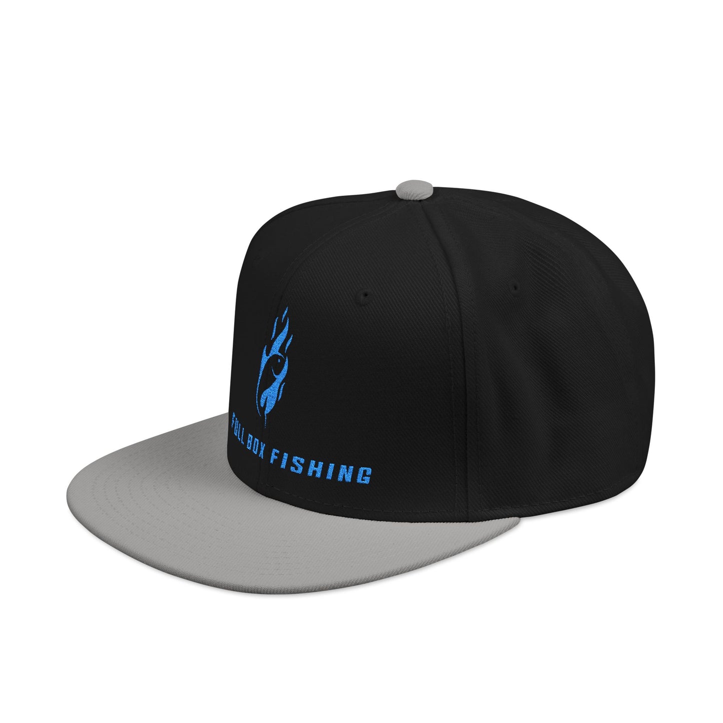 Embroidered Snapback Cap - Full Box Fishing Designs