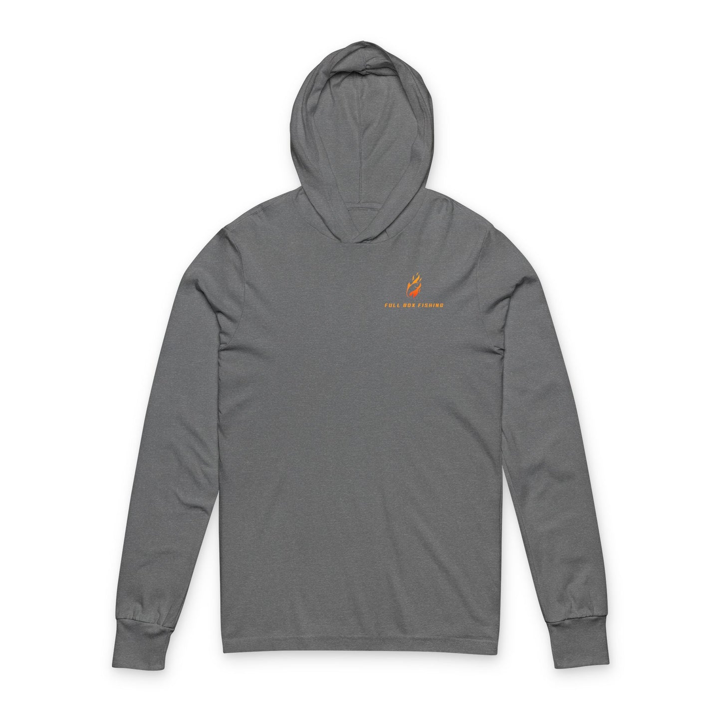 Hooded Long Sleeve Tee - Full Box Fishing Designs