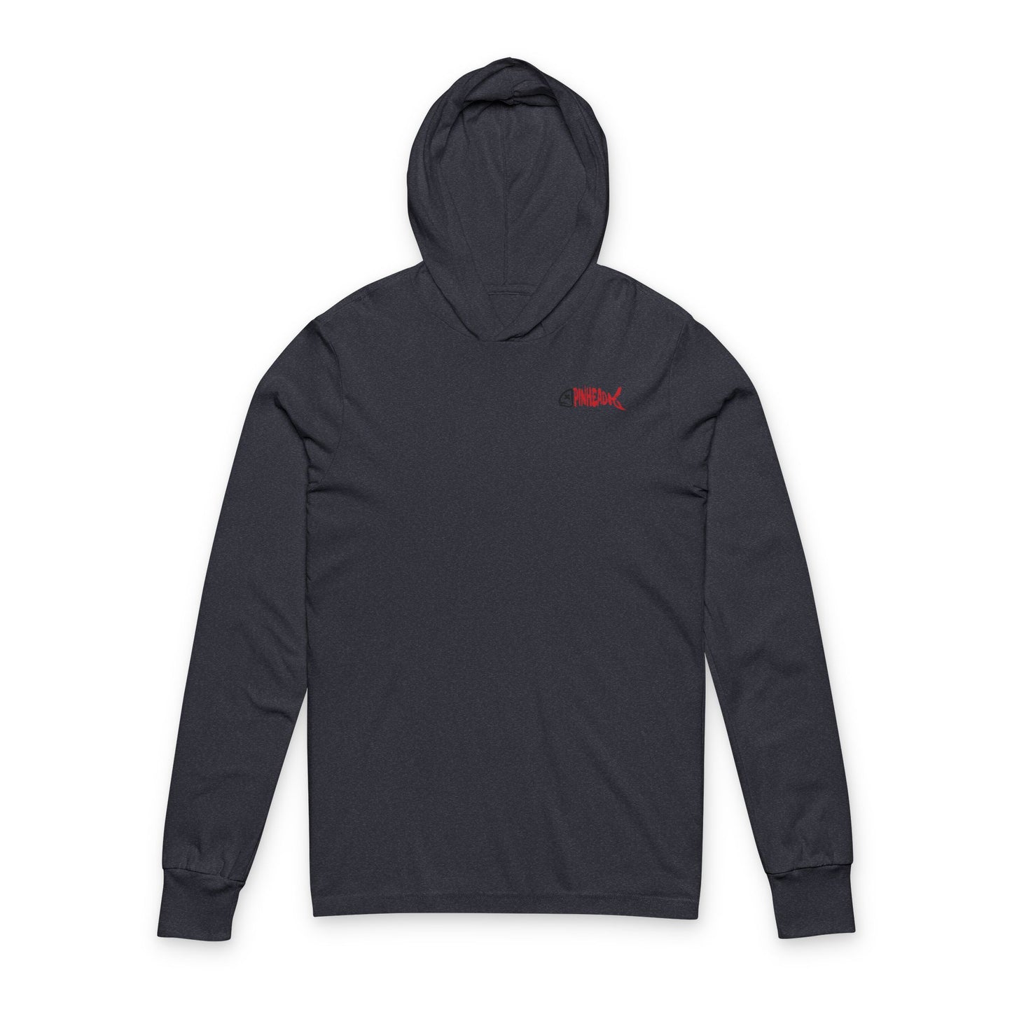 Hooded Long Sleeve Tee - Pinhead Full Box Fishing Designs