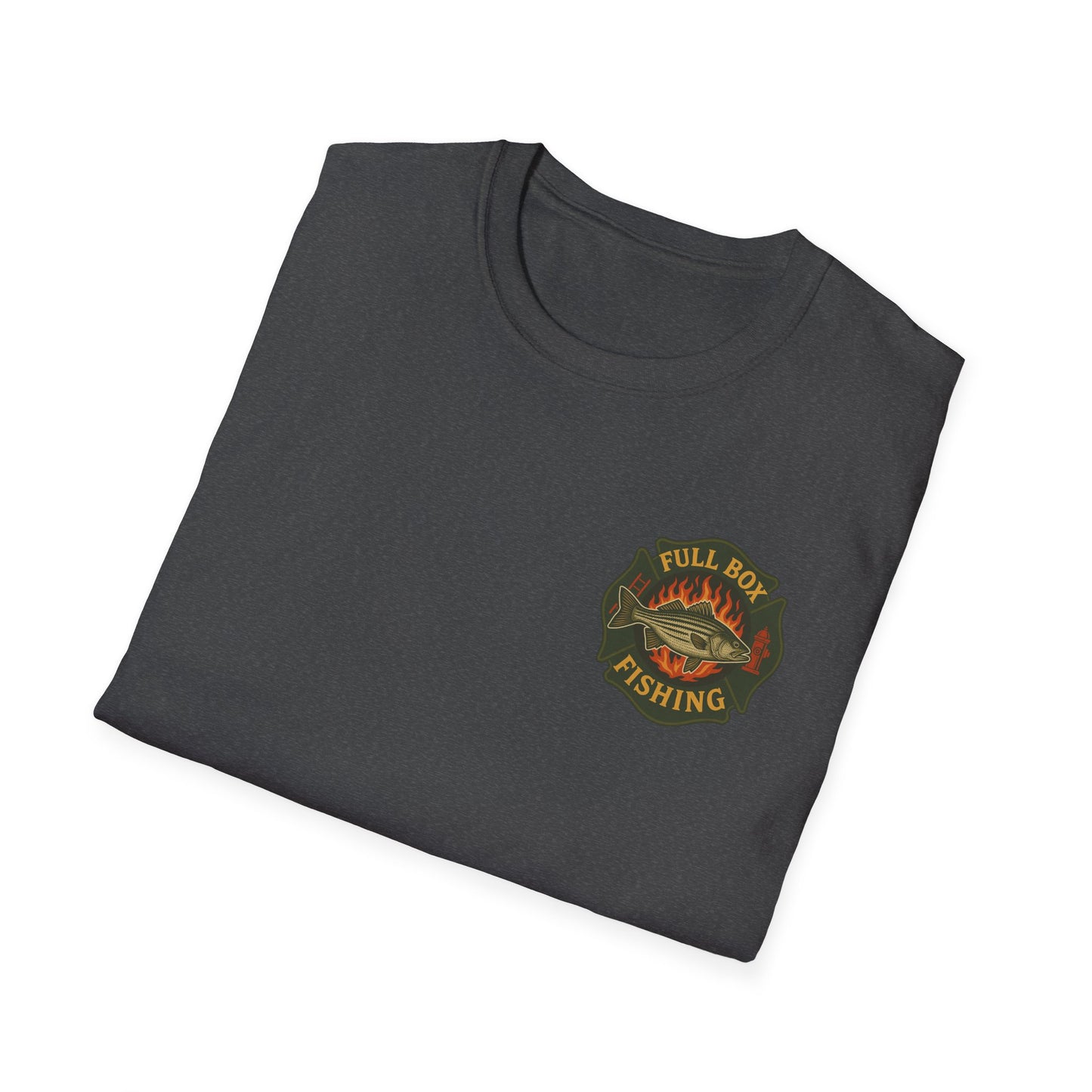 Striper Maltese Cross Tee - Full Box Fishing Designs