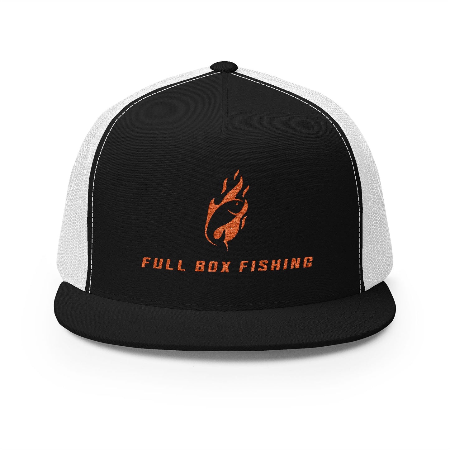 Embroidered 5 Panel Trucker Cap - Full Box Fishing Designs