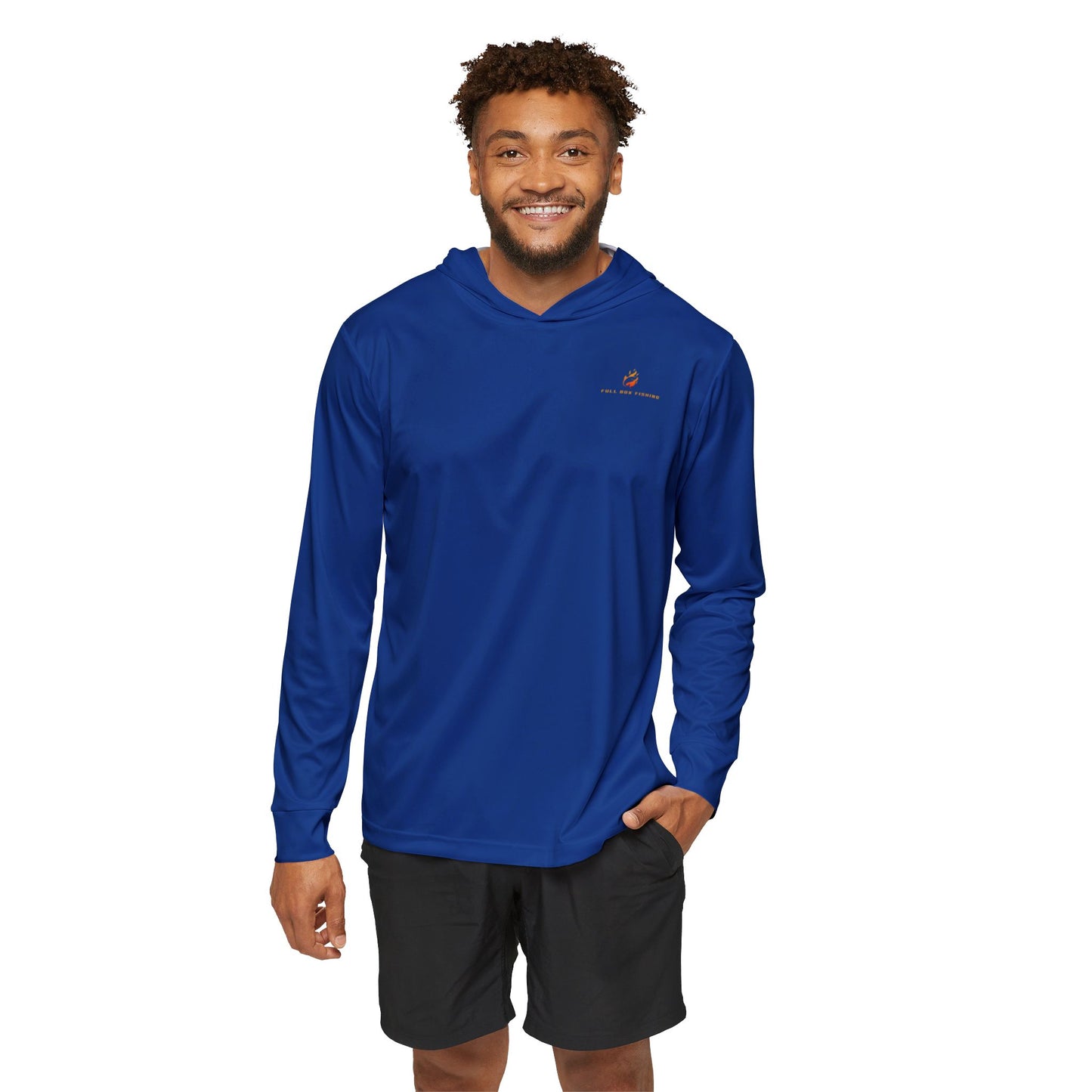Performance Long Sleeve Hoodie - Full Box Fishing Design