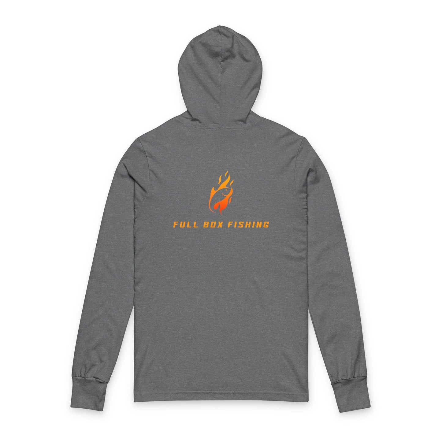 Hooded Long Sleeve Tee - Full Box Fishing Designs