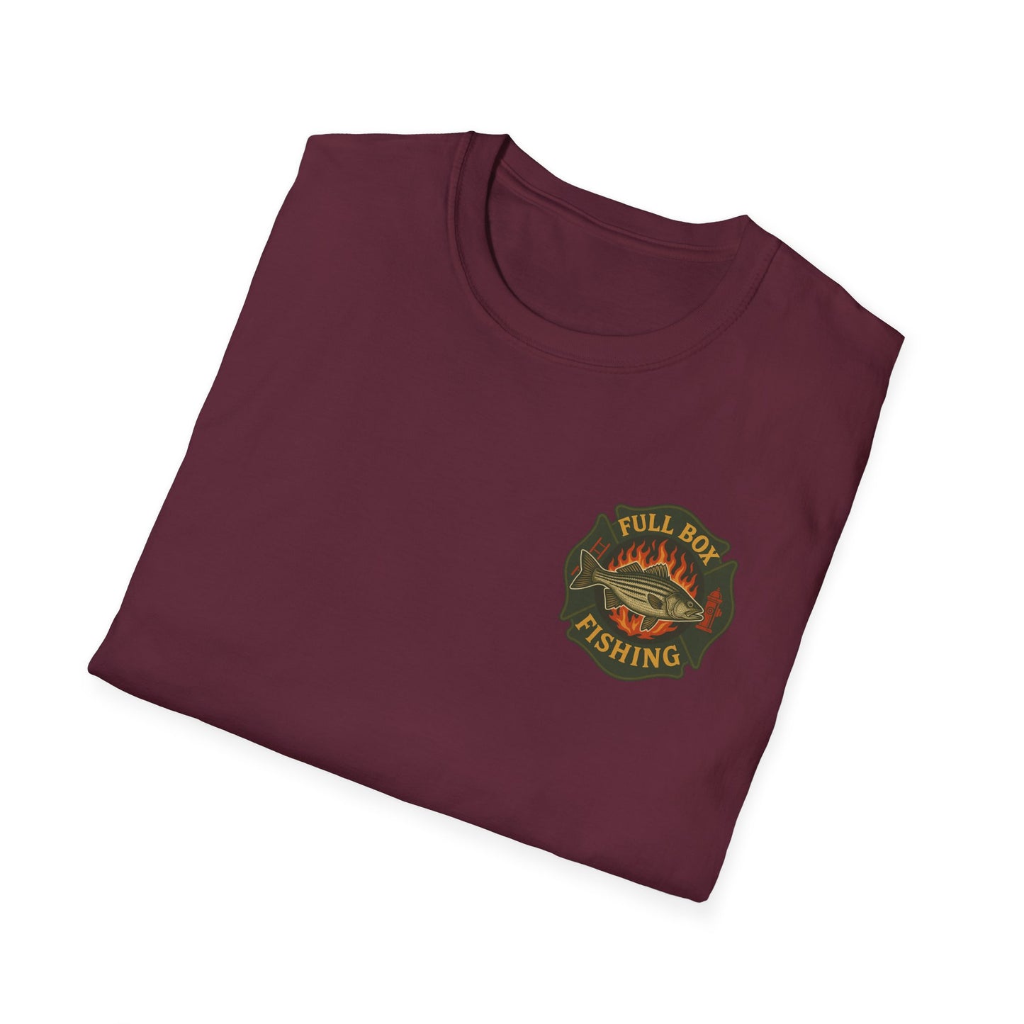 Striper Maltese Cross Tee - Full Box Fishing Designs