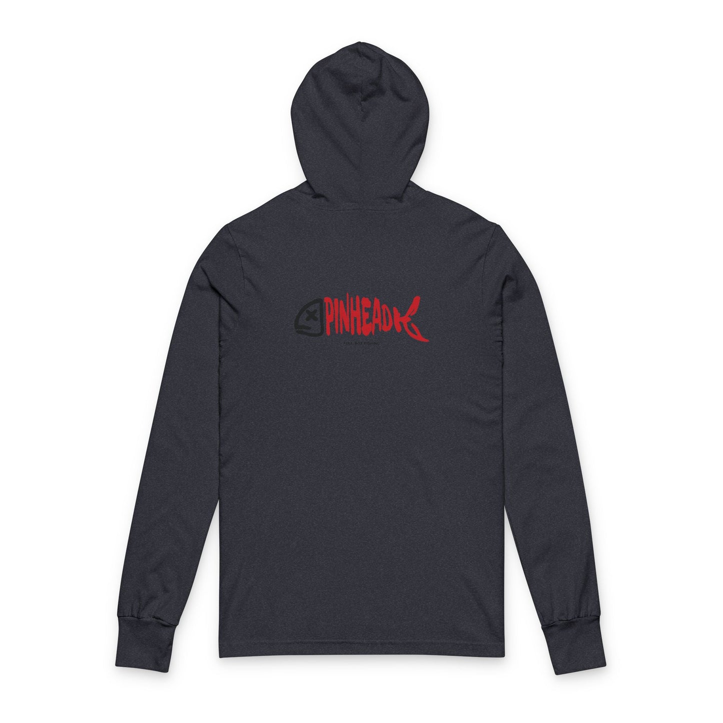Hooded Long Sleeve Tee - Pinhead Full Box Fishing Designs