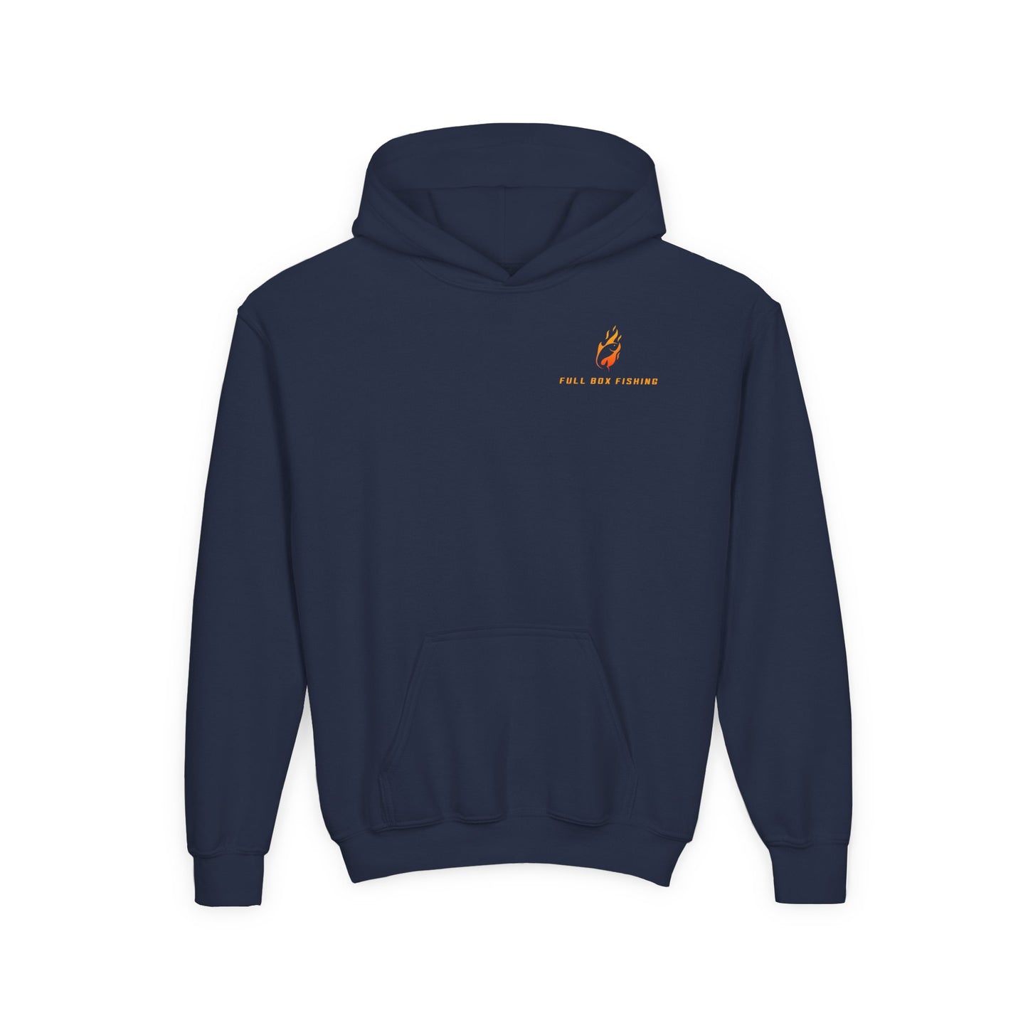 Youth Hooded Sweatshirt - Full Box Fishing Designs