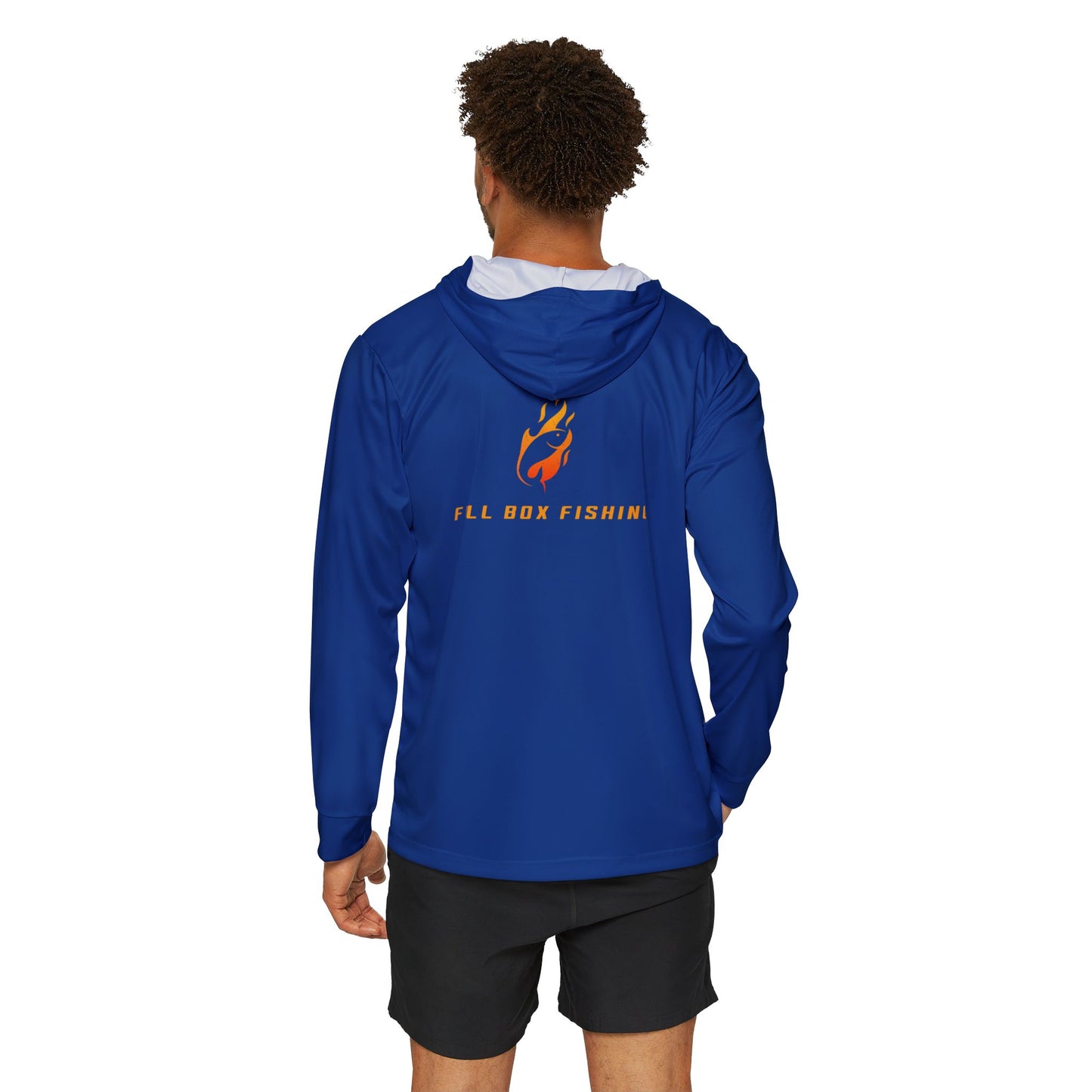 Performance Long Sleeve Hoodie - Full Box Fishing Design