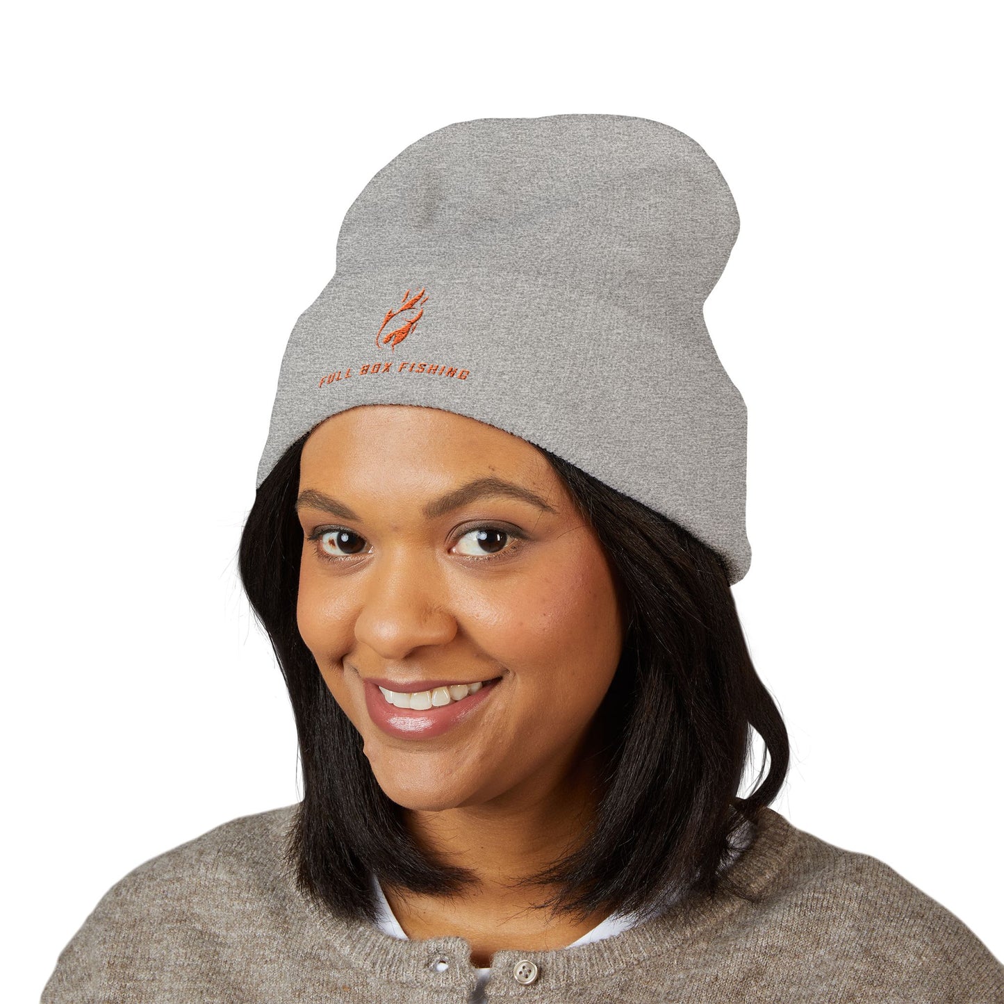 Classic Cuffed Beanie - Full Box Fishing Designs