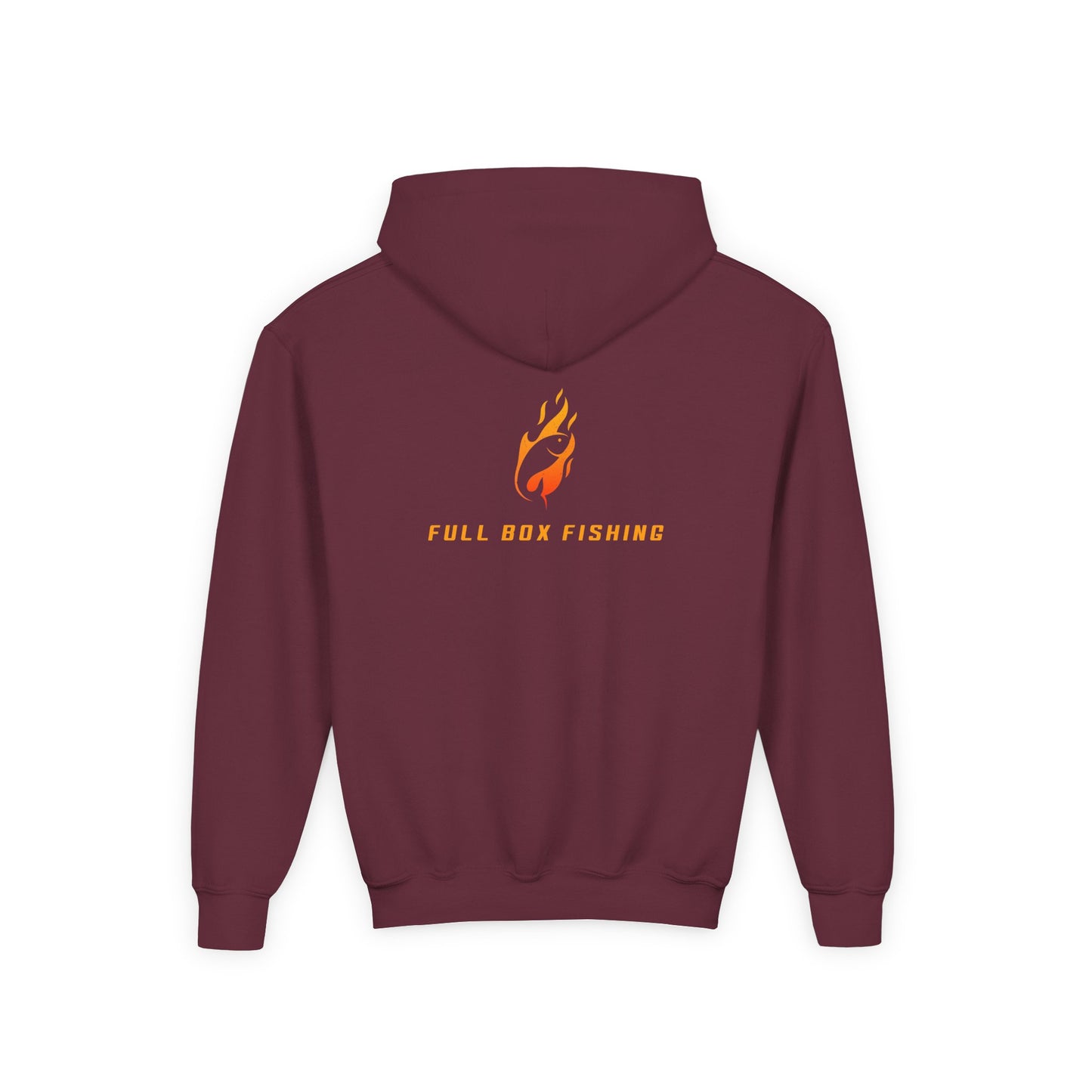 Youth Hooded Sweatshirt - Full Box Fishing Designs