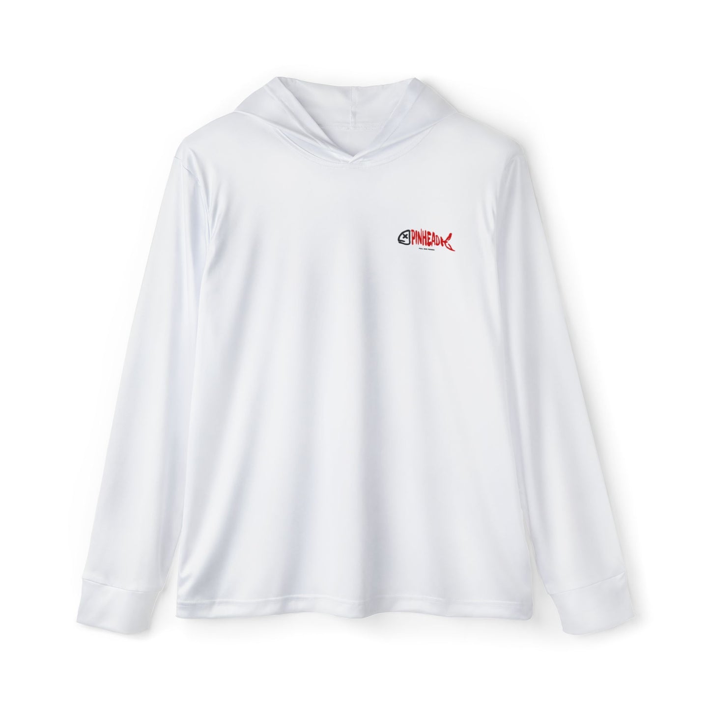 Performance Long Sleeve Hoodie - Pinhead Full Box Fishing Design