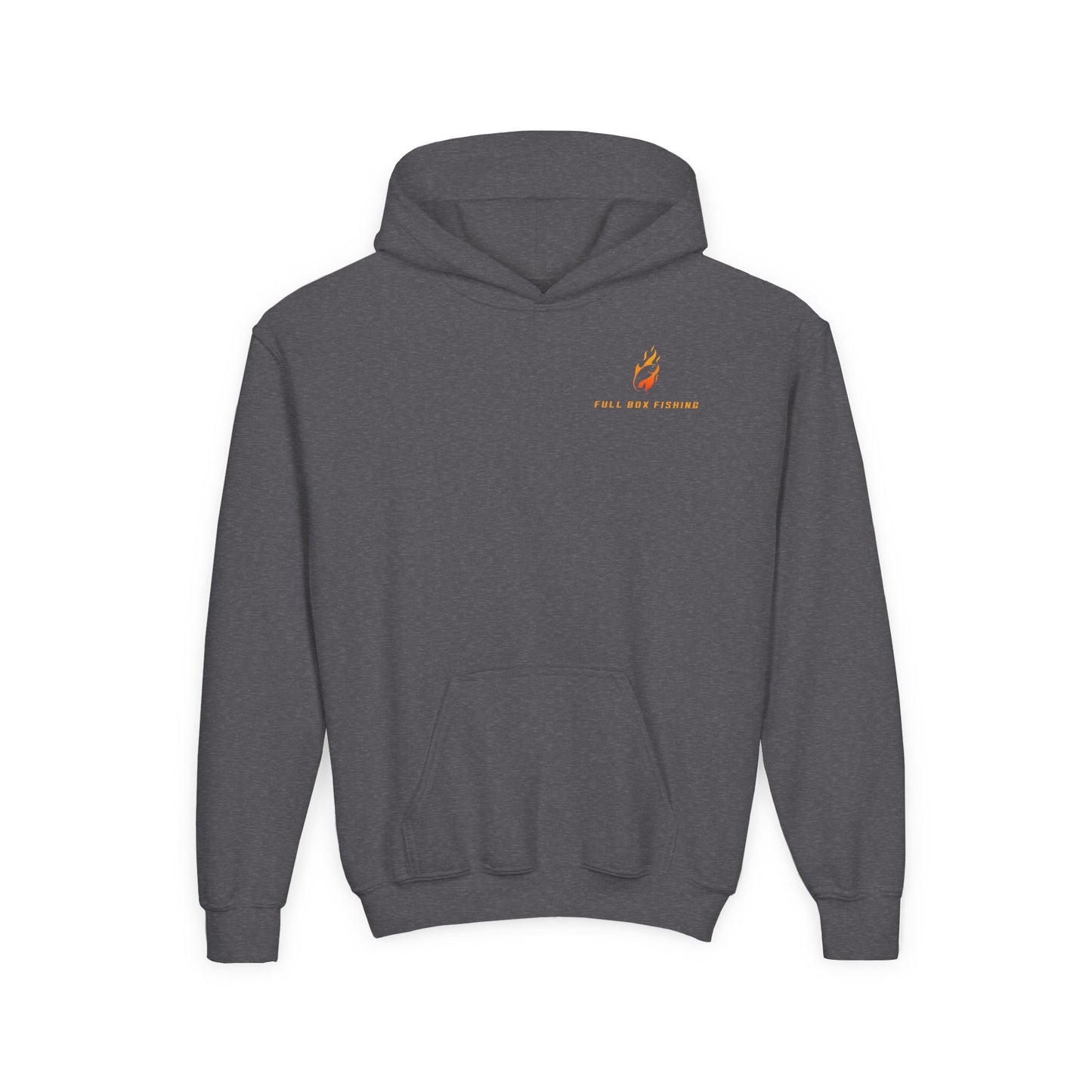 Youth Hooded Sweatshirt - Full Box Fishing Designs